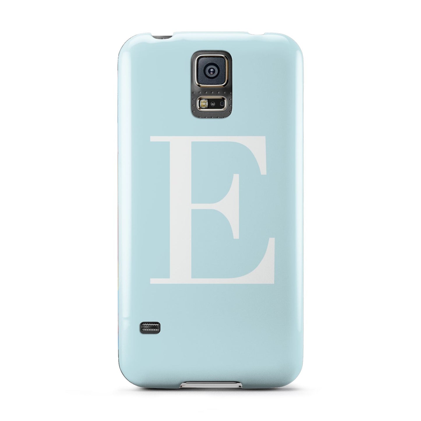 Blue with White Personalised Monogram Samsung Galaxy S5 Case