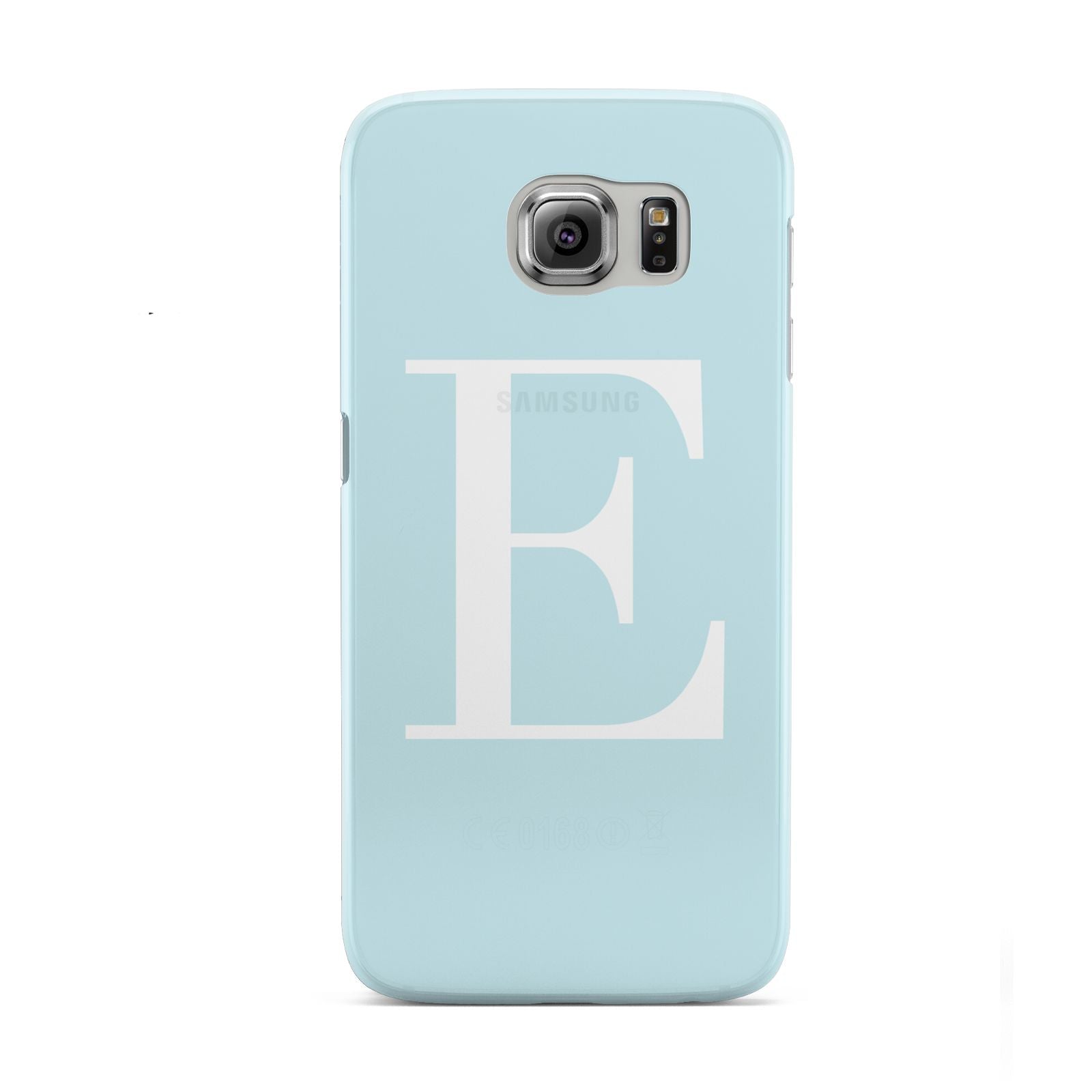 Blue with White Personalised Monogram Samsung Galaxy S6 Case