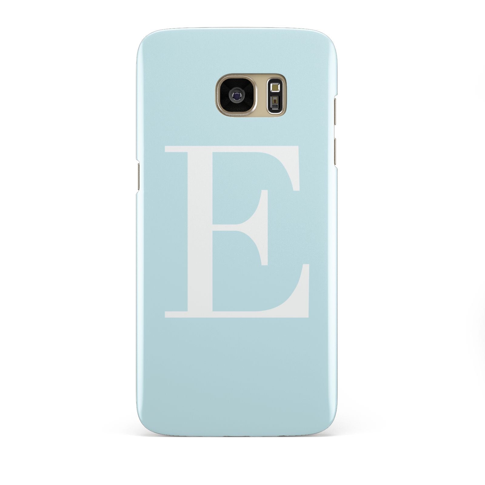 Blue with White Personalised Monogram Samsung Galaxy S7 Edge Case