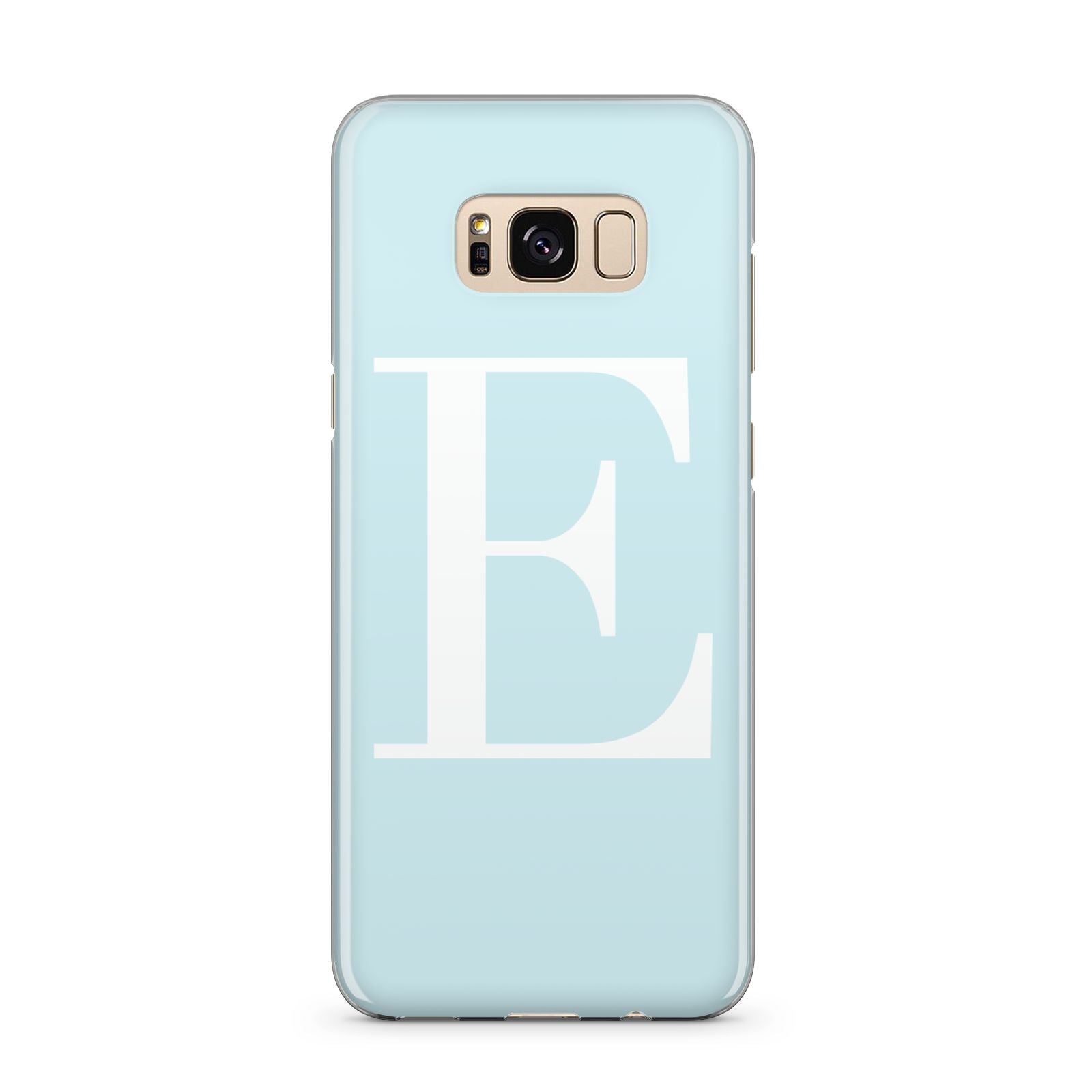 Blue with White Personalised Monogram Samsung Galaxy S8 Plus Case