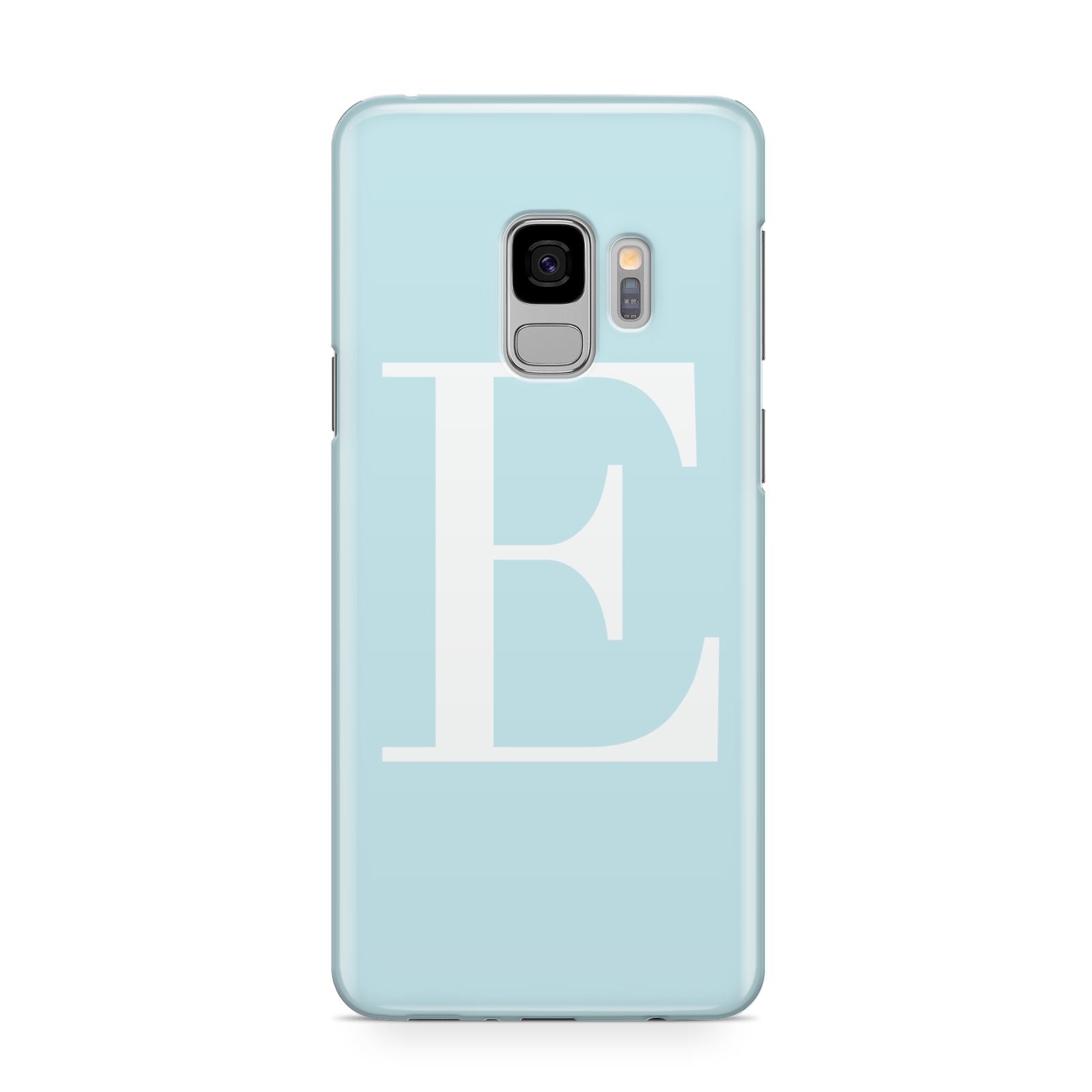 Blue with White Personalised Monogram Samsung Galaxy S9 Case