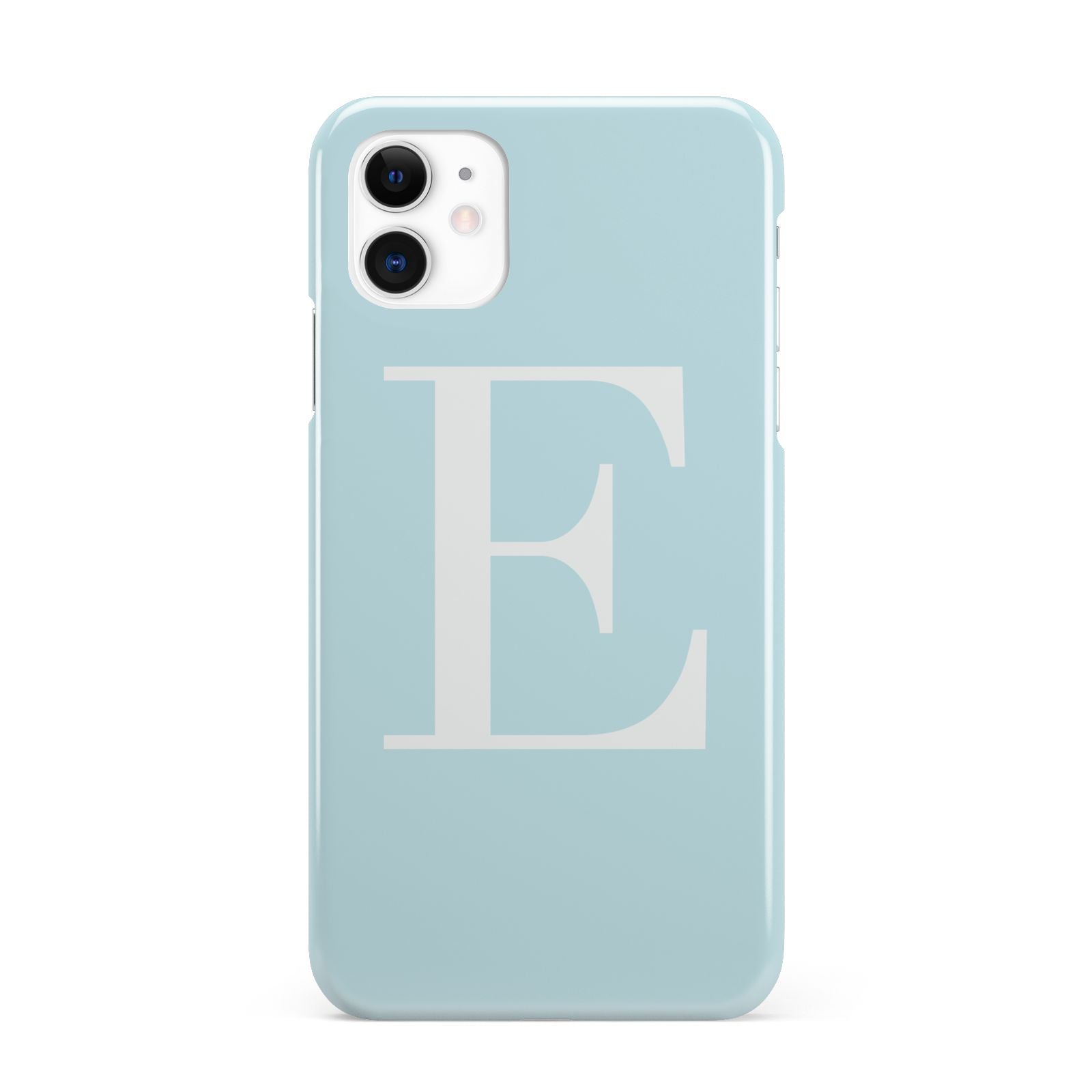 Blue with White Personalised Monogram iPhone 11 3D Snap Case