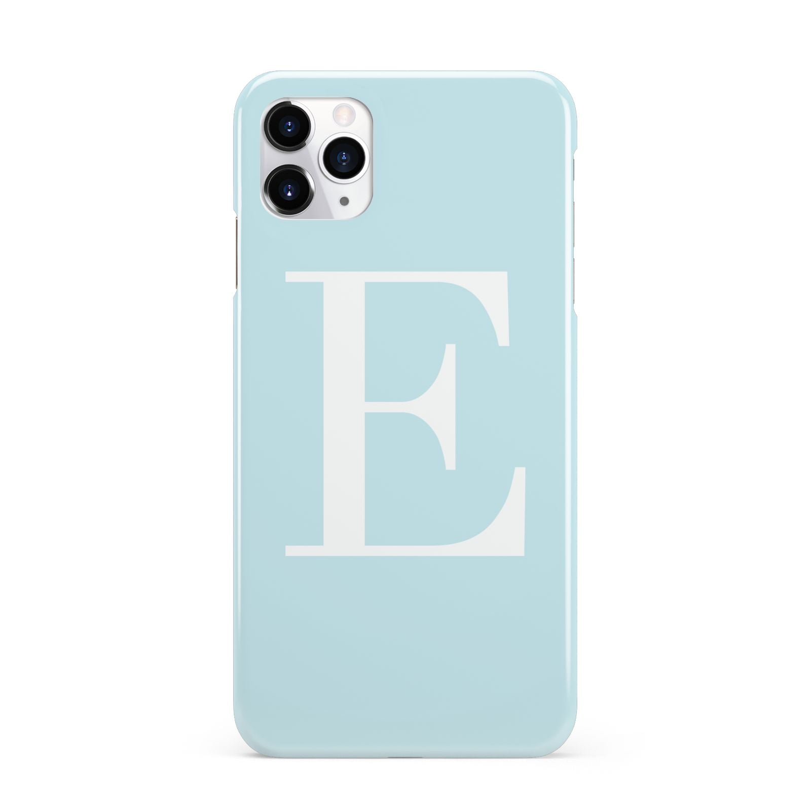 Blue with White Personalised Monogram iPhone 11 Pro Max 3D Snap Case