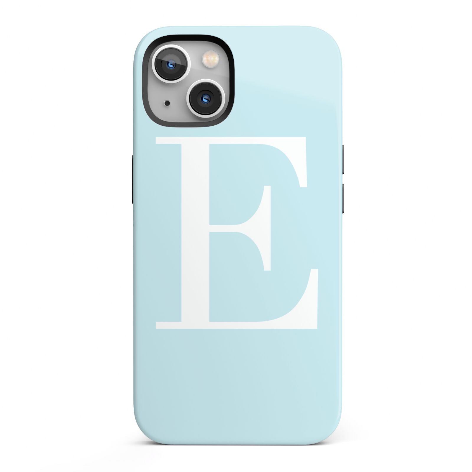 Blue with White Personalised Monogram iPhone 13 Full Wrap 3D Tough Case