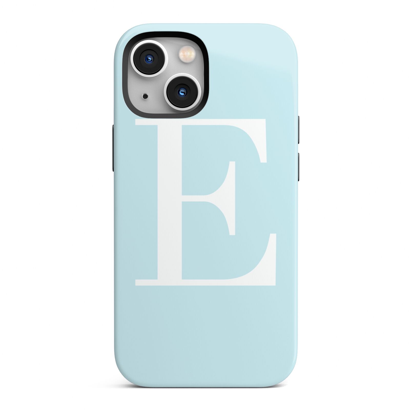 Blue with White Personalised Monogram iPhone 13 Mini Full Wrap 3D Tough Case