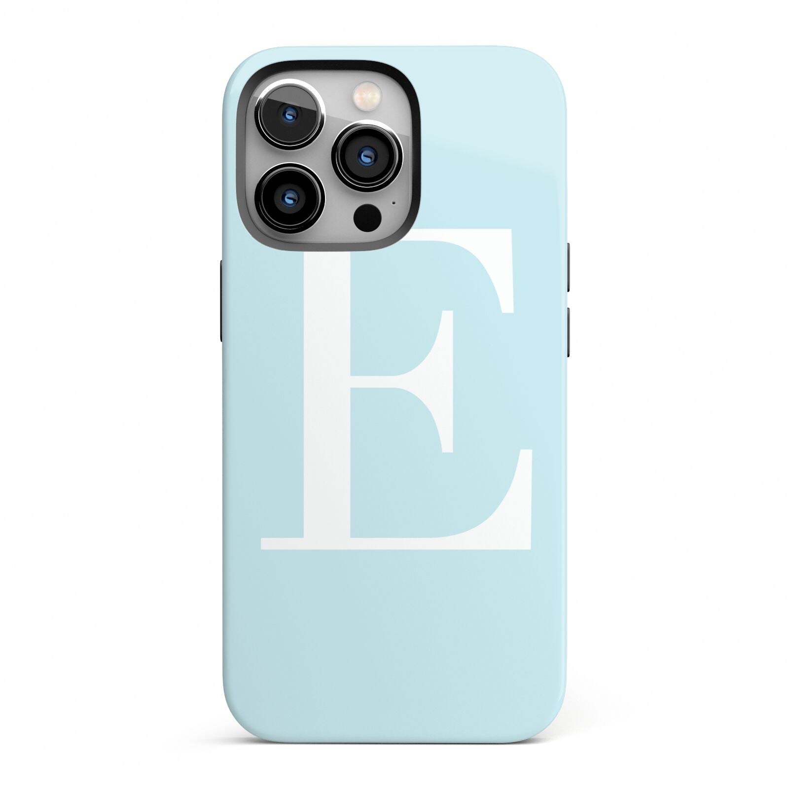 Blue with White Personalised Monogram iPhone 13 Pro Full Wrap 3D Tough Case