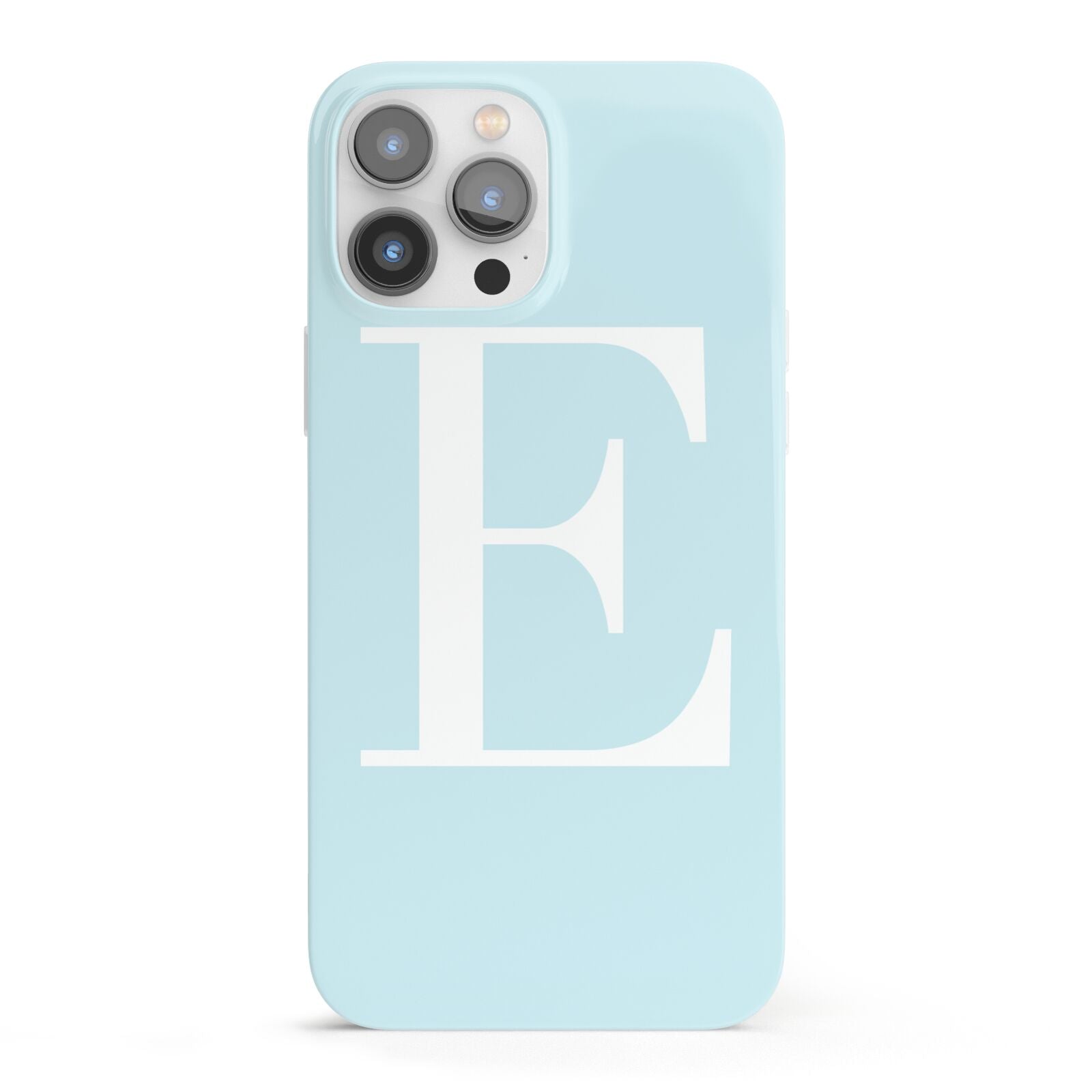 Blue with White Personalised Monogram iPhone 13 Pro Max Full Wrap 3D Snap Case