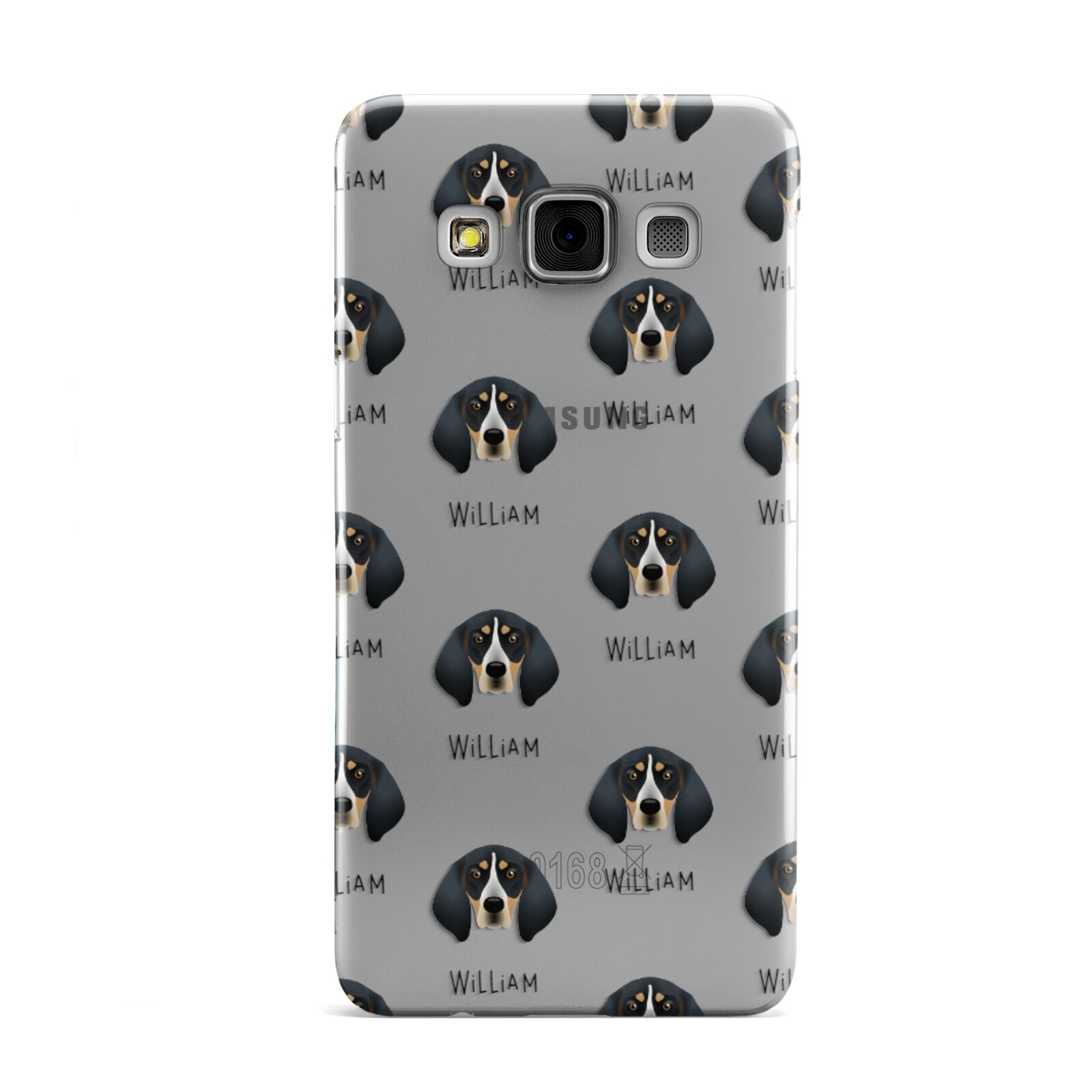Bluetick Coonhound Icon with Name Samsung Galaxy A3 Case
