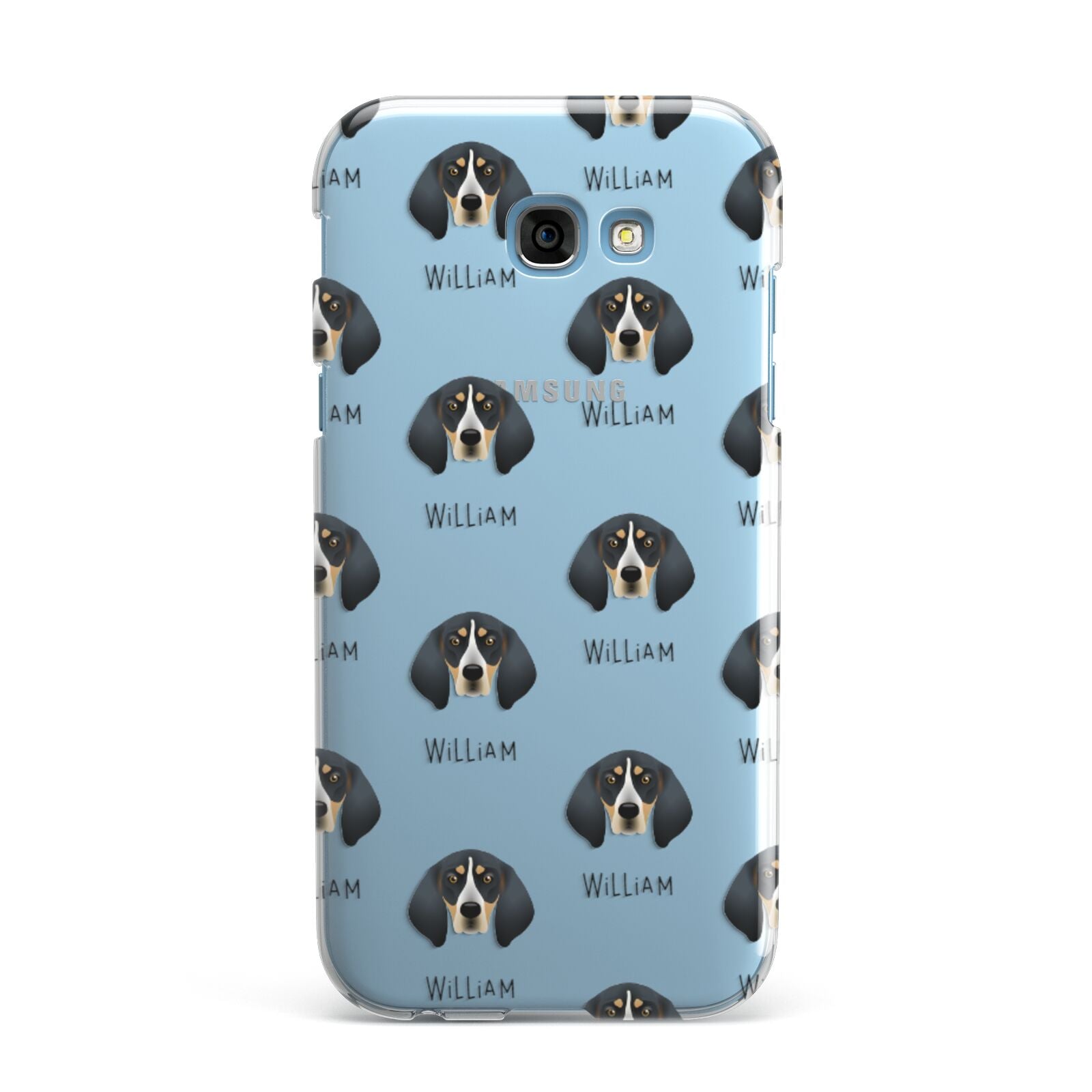 Bluetick Coonhound Icon with Name Samsung Galaxy A7 2017 Case