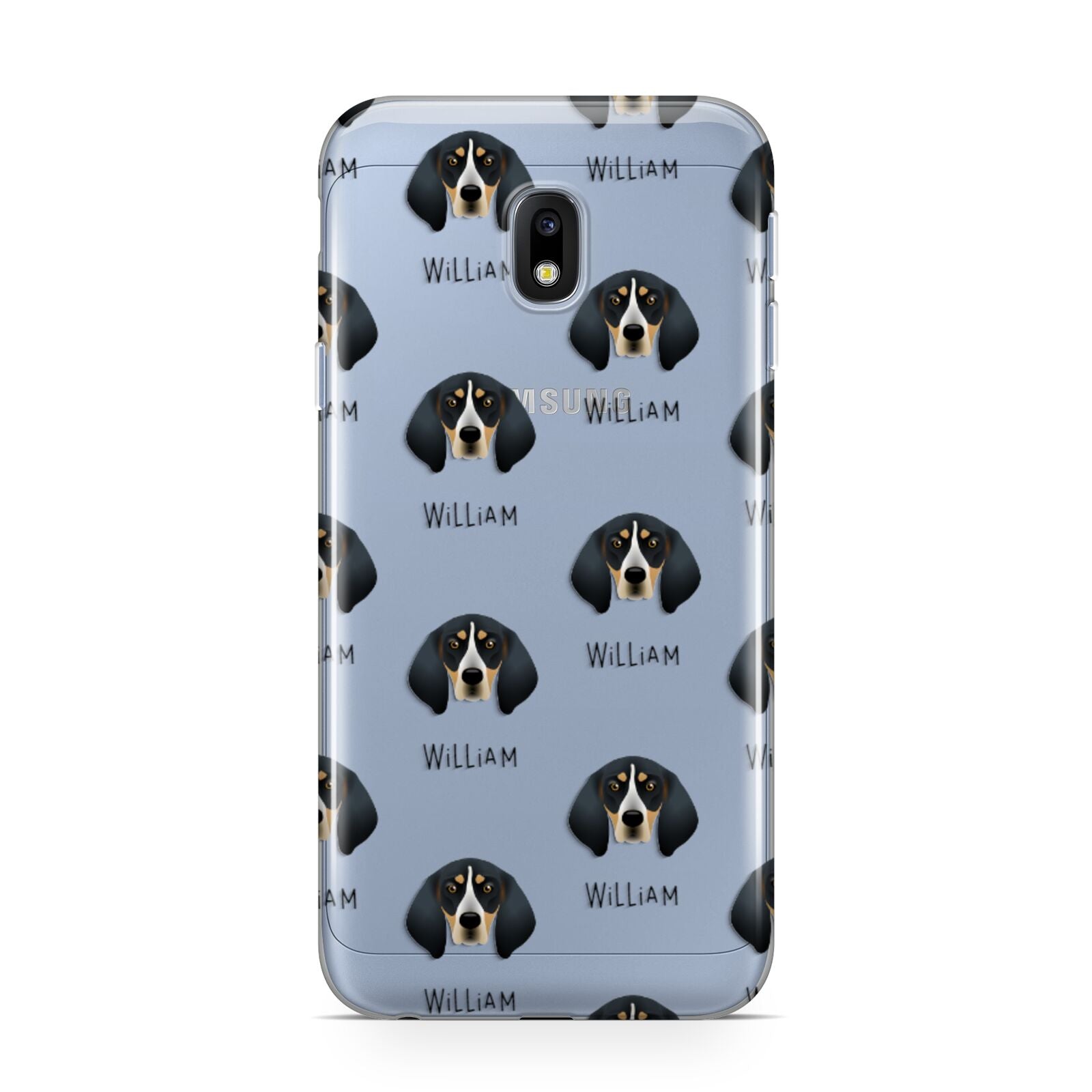 Bluetick Coonhound Icon with Name Samsung Galaxy J3 2017 Case