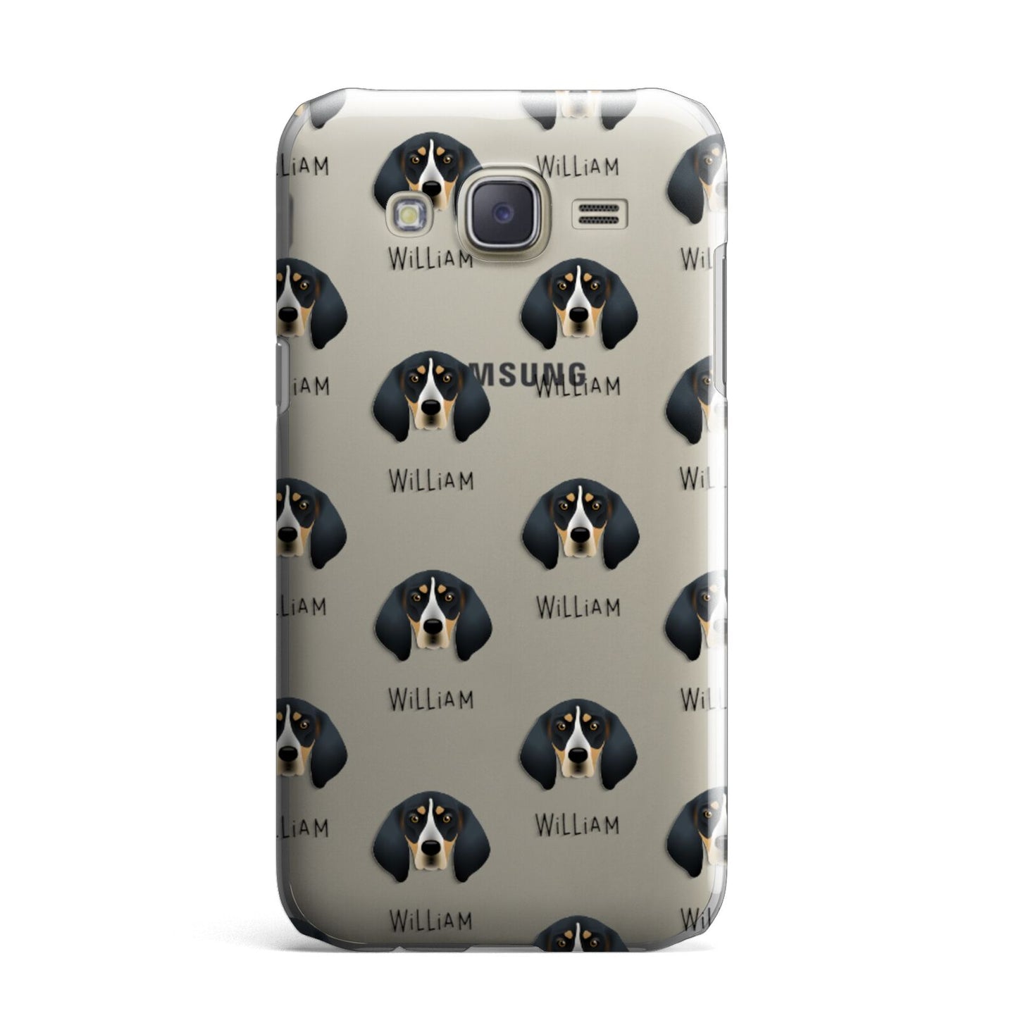 Bluetick Coonhound Icon with Name Samsung Galaxy J7 Case