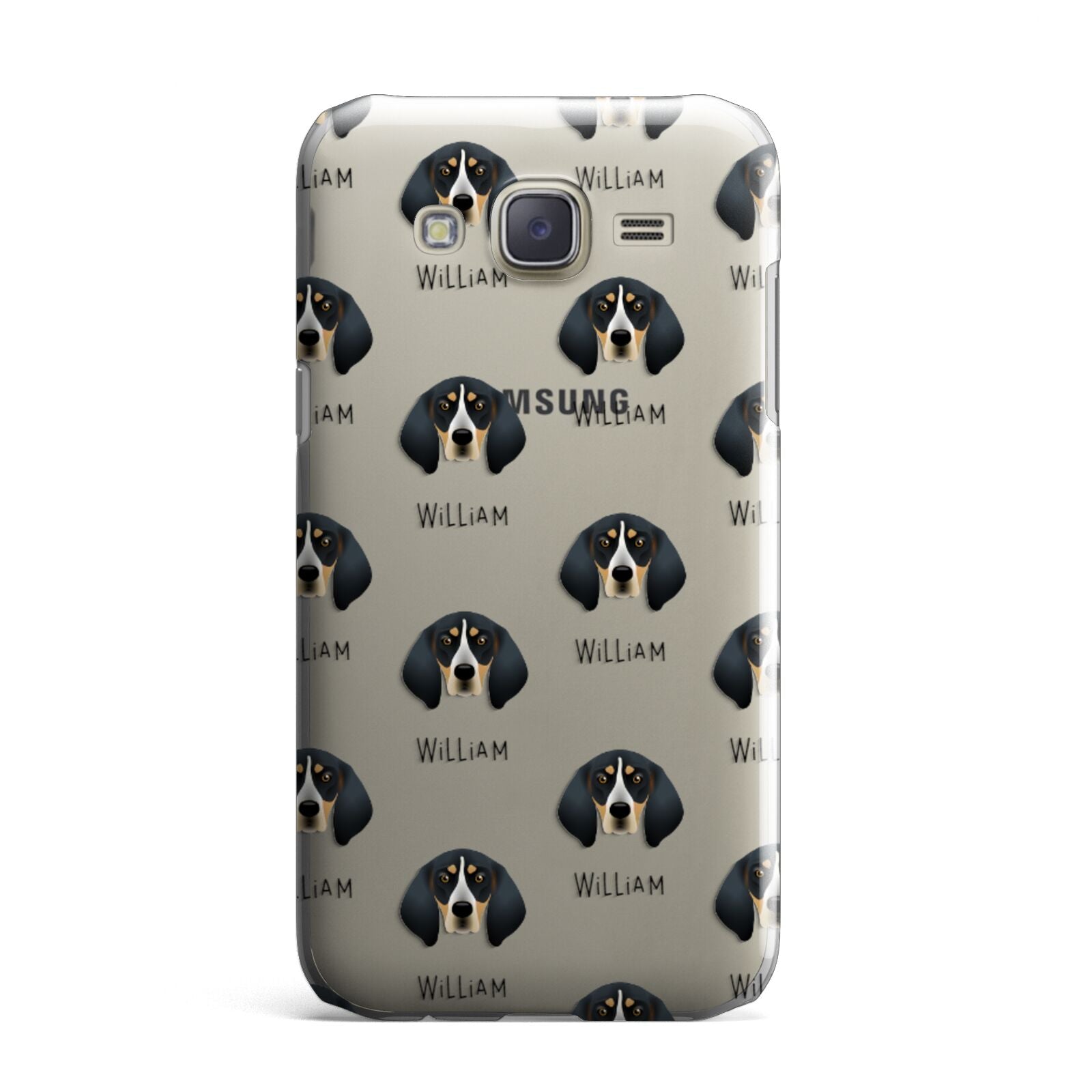 Bluetick Coonhound Icon with Name Samsung Galaxy J7 Case