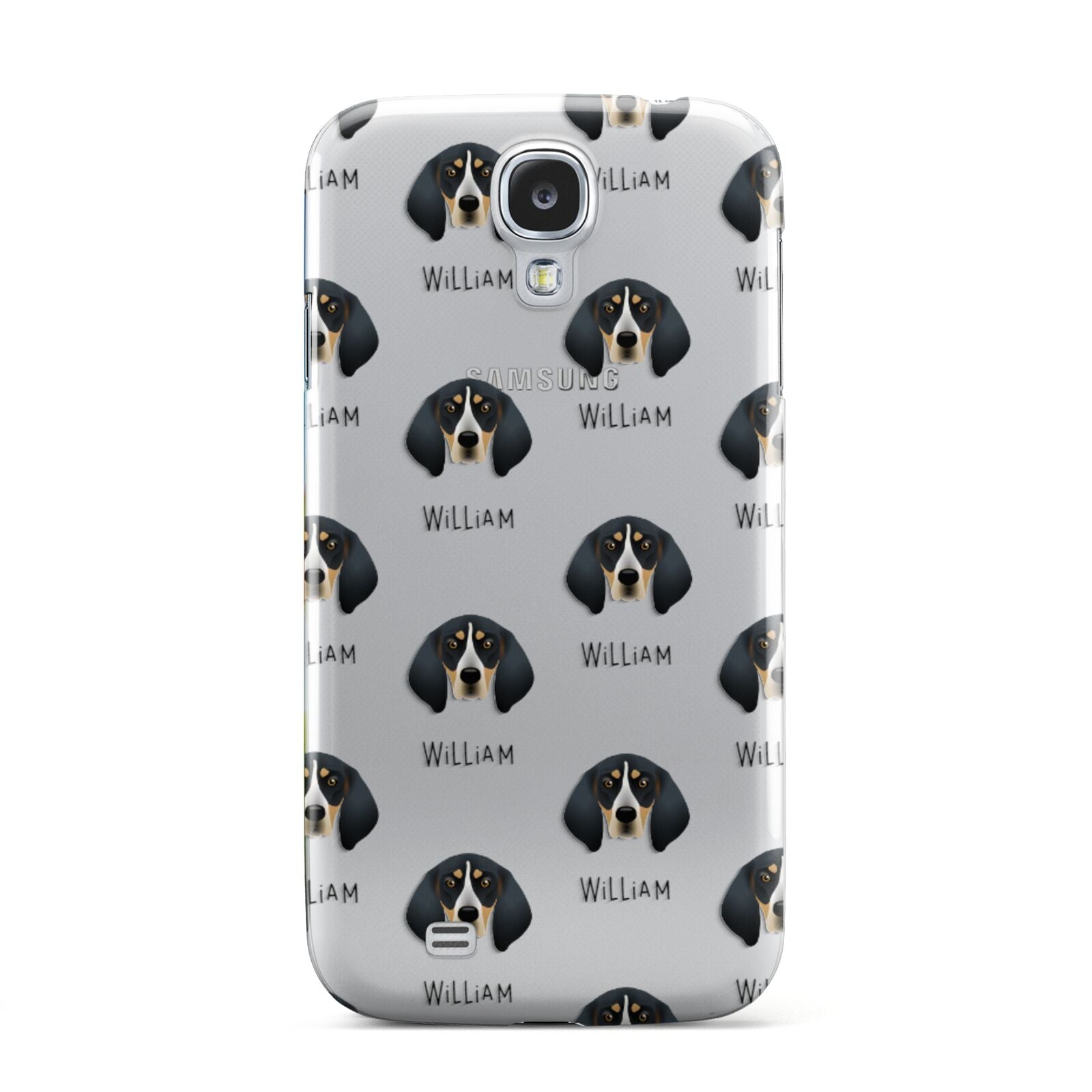 Bluetick Coonhound Icon with Name Samsung Galaxy S4 Case