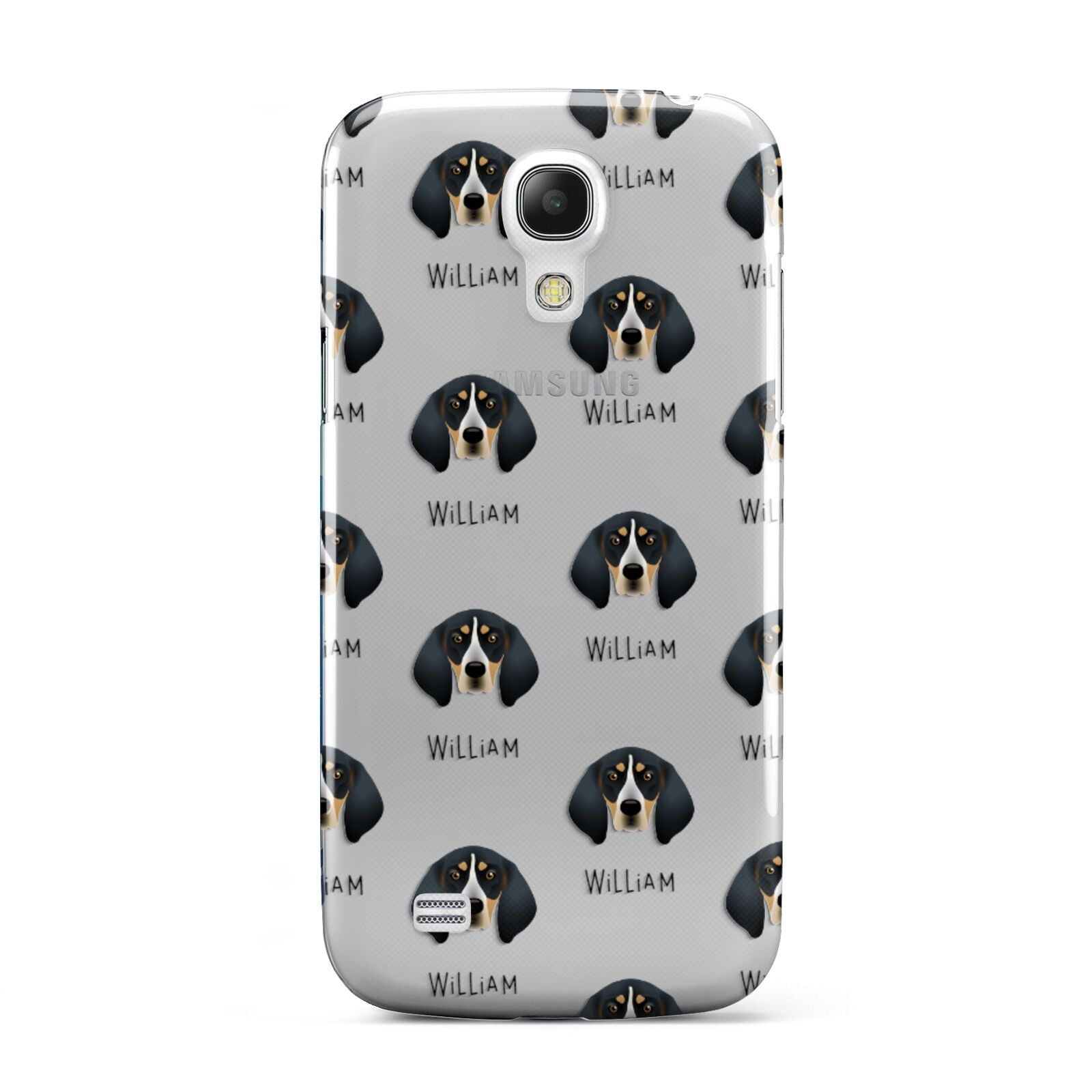 Bluetick Coonhound Icon with Name Samsung Galaxy S4 Mini Case