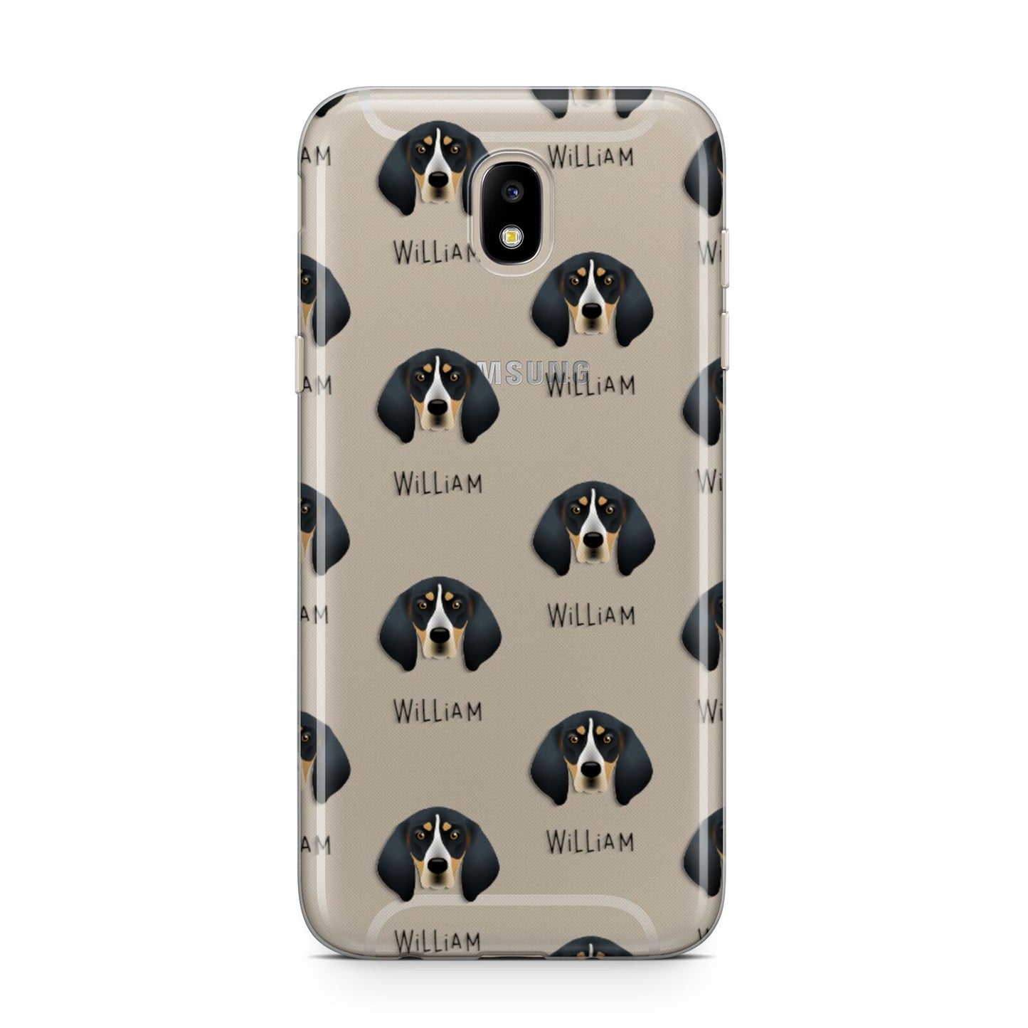 Bluetick Coonhound Icon with Name Samsung J5 2017 Case