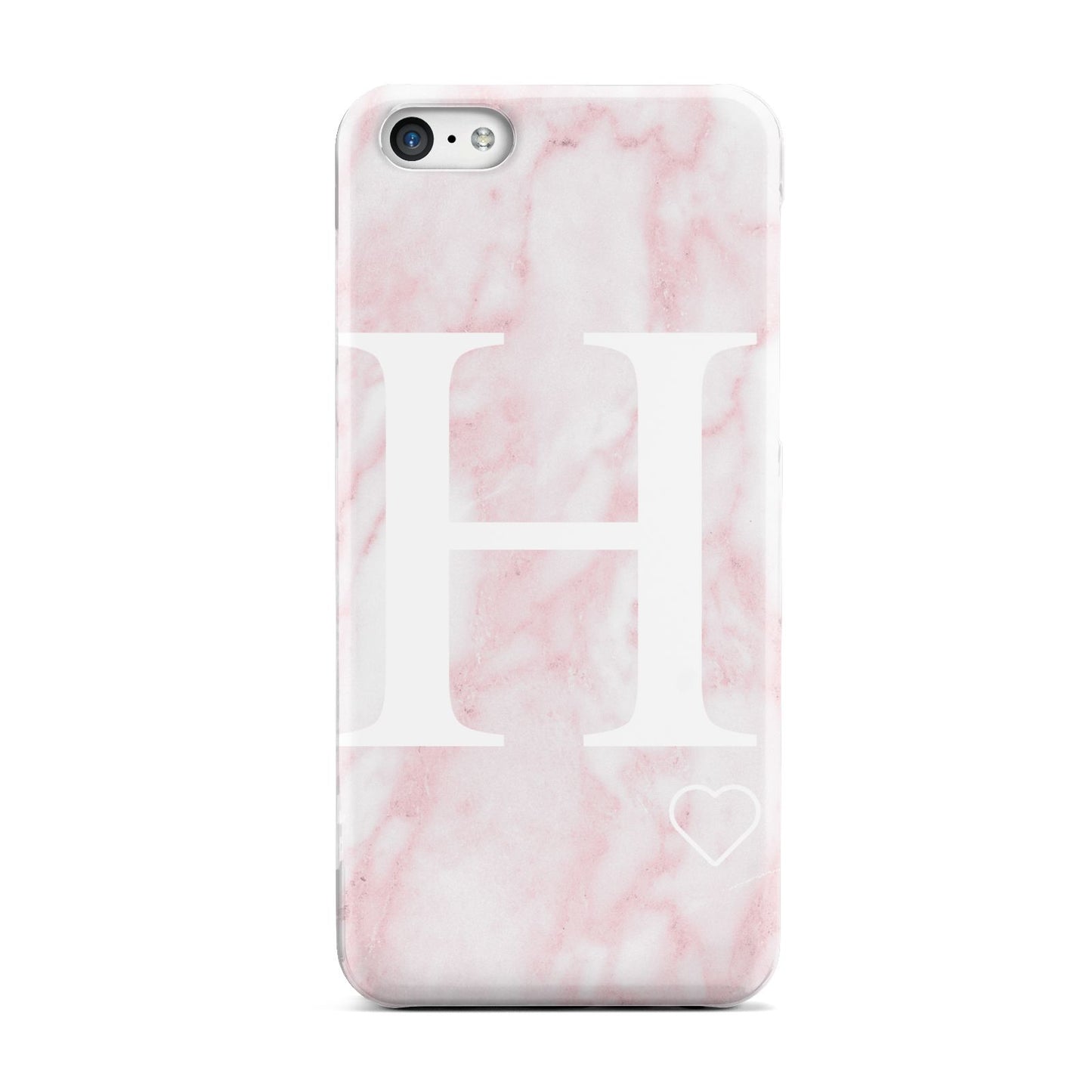 Blush Marble Custom Initial Personalised Apple iPhone 5c Case