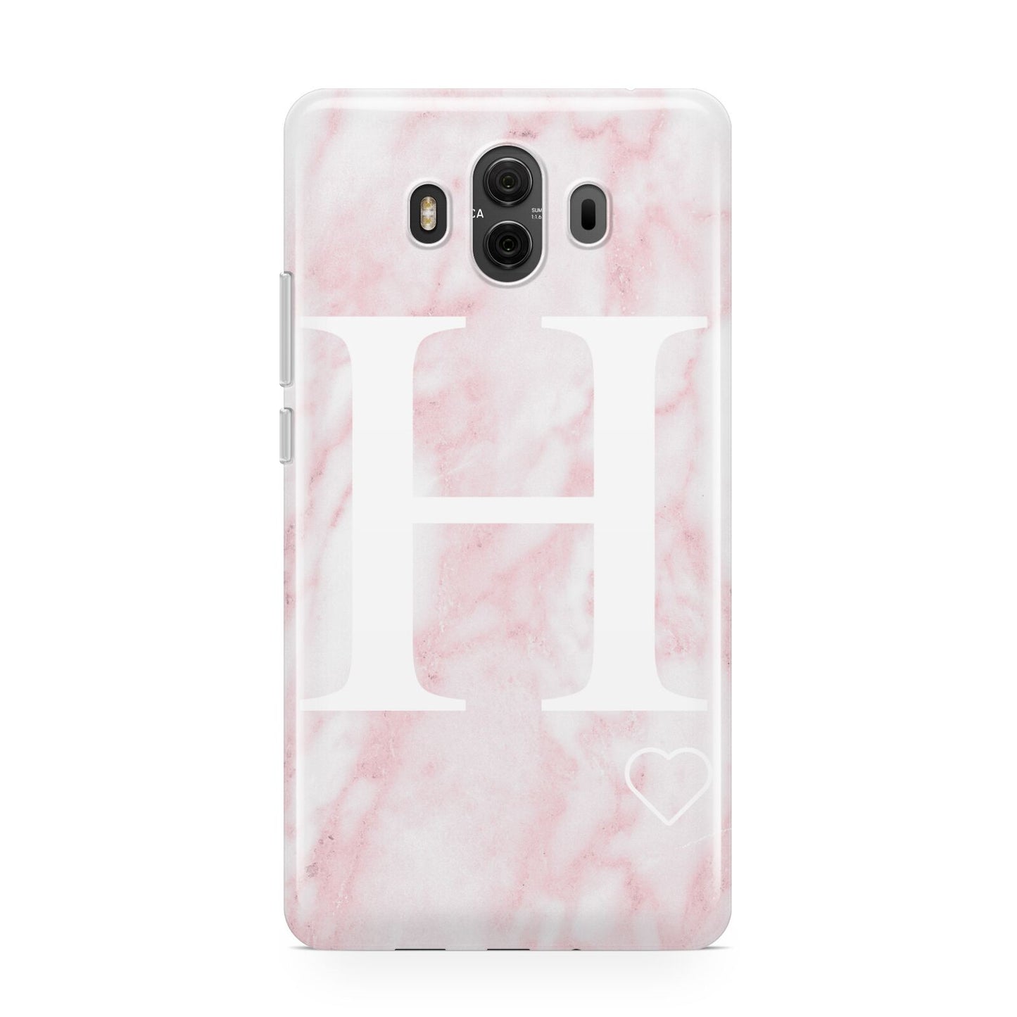 Blush Marble Custom Initial Personalised Huawei Mate 10 Protective Phone Case