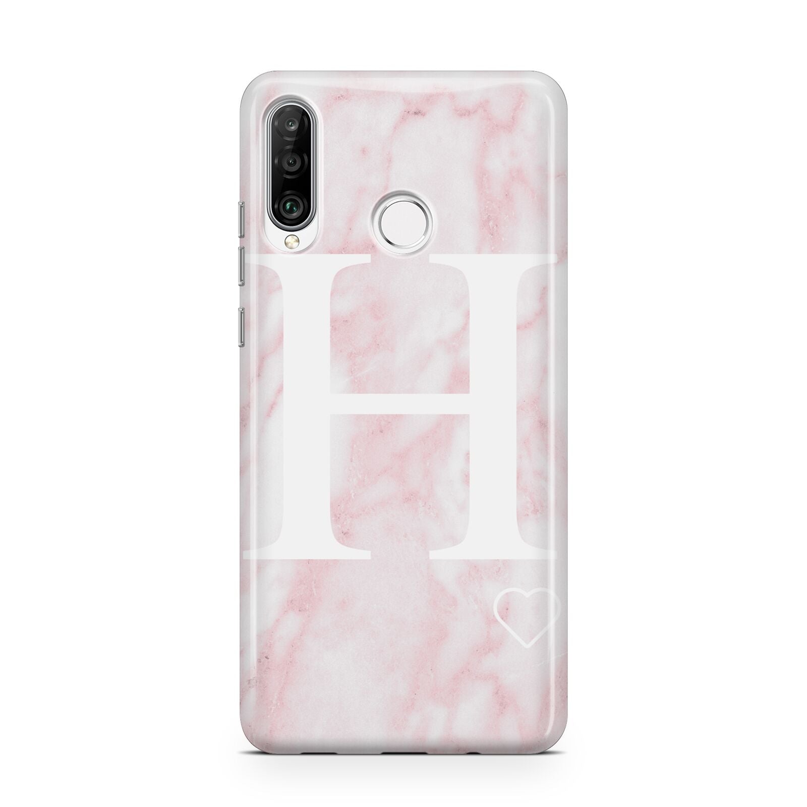 Blush Marble Custom Initial Personalised Huawei P30 Lite Phone Case