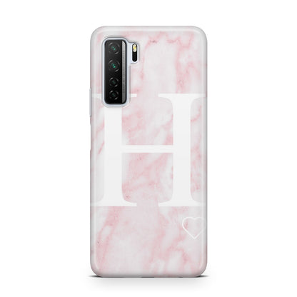 Blush Marble Custom Initial Personalised Huawei P40 Lite 5G Phone Case