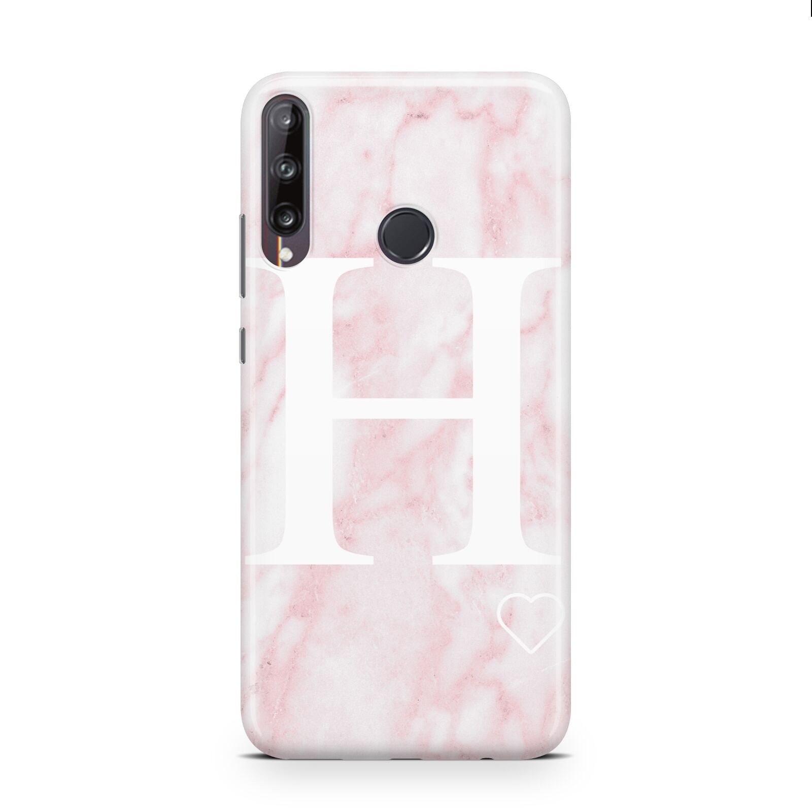 Blush Marble Custom Initial Personalised Huawei P40 Lite E Phone Case
