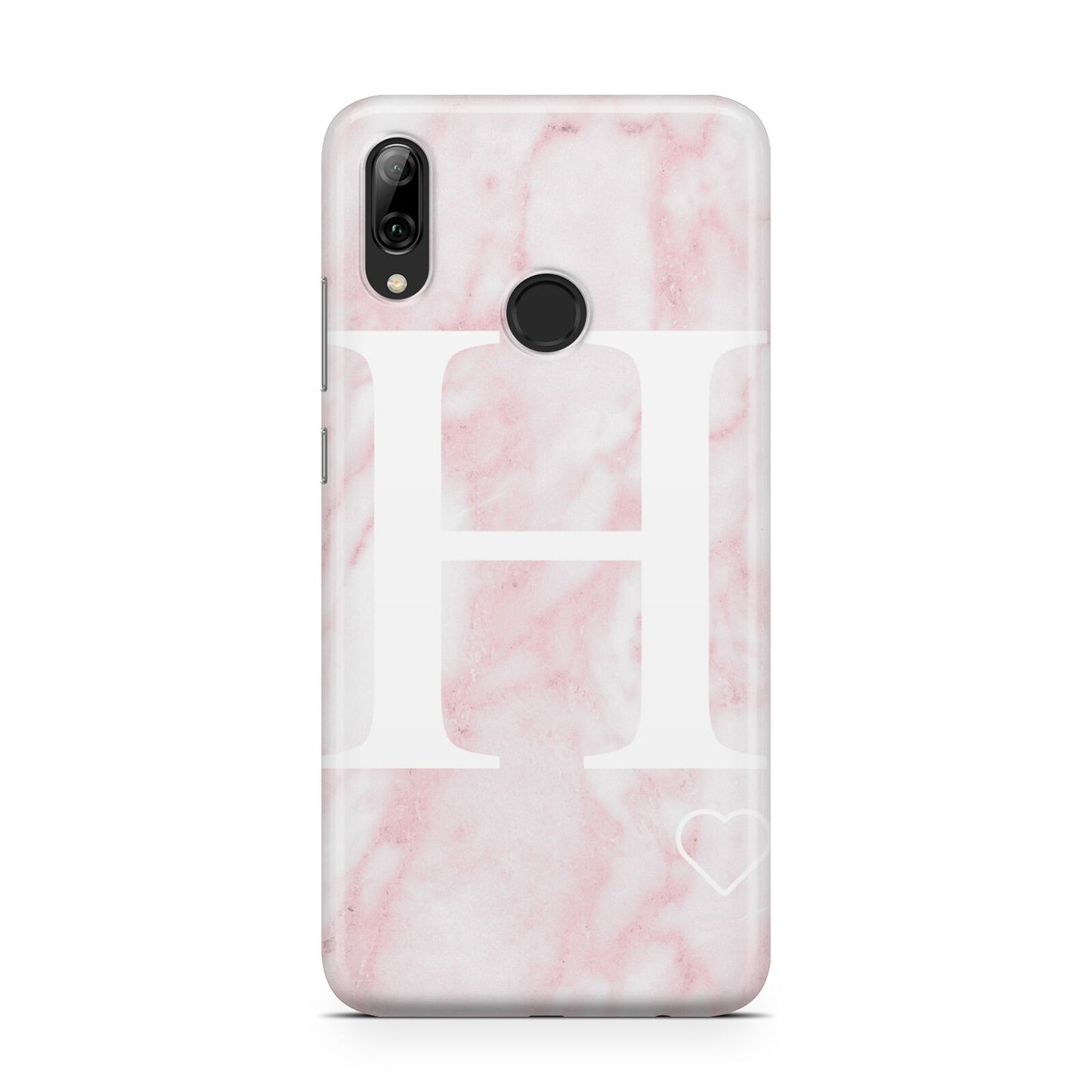 Blush Marble Custom Initial Personalised Huawei Y7 2019