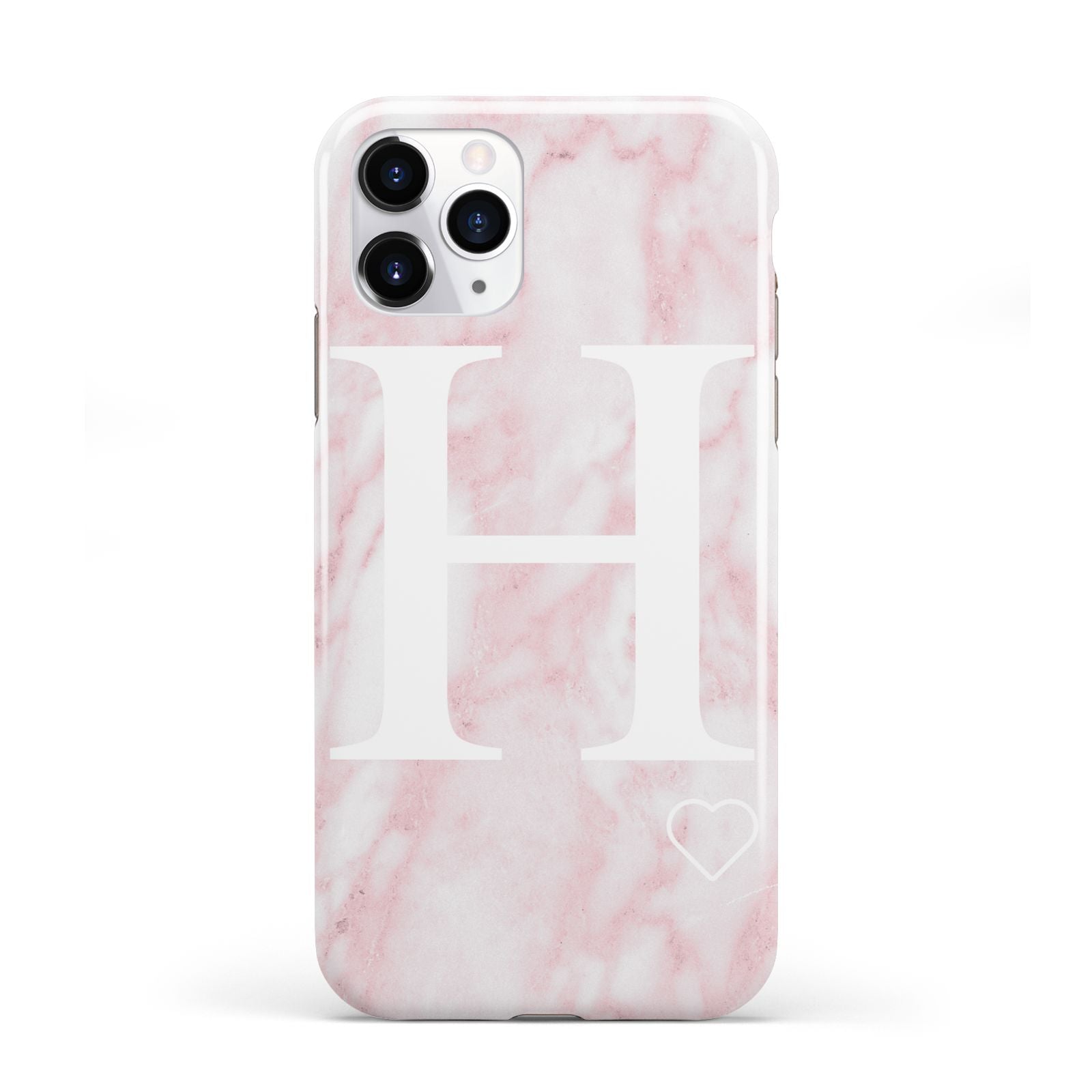 Blush Marble Custom Initial Personalised iPhone 11 Pro 3D Tough Case