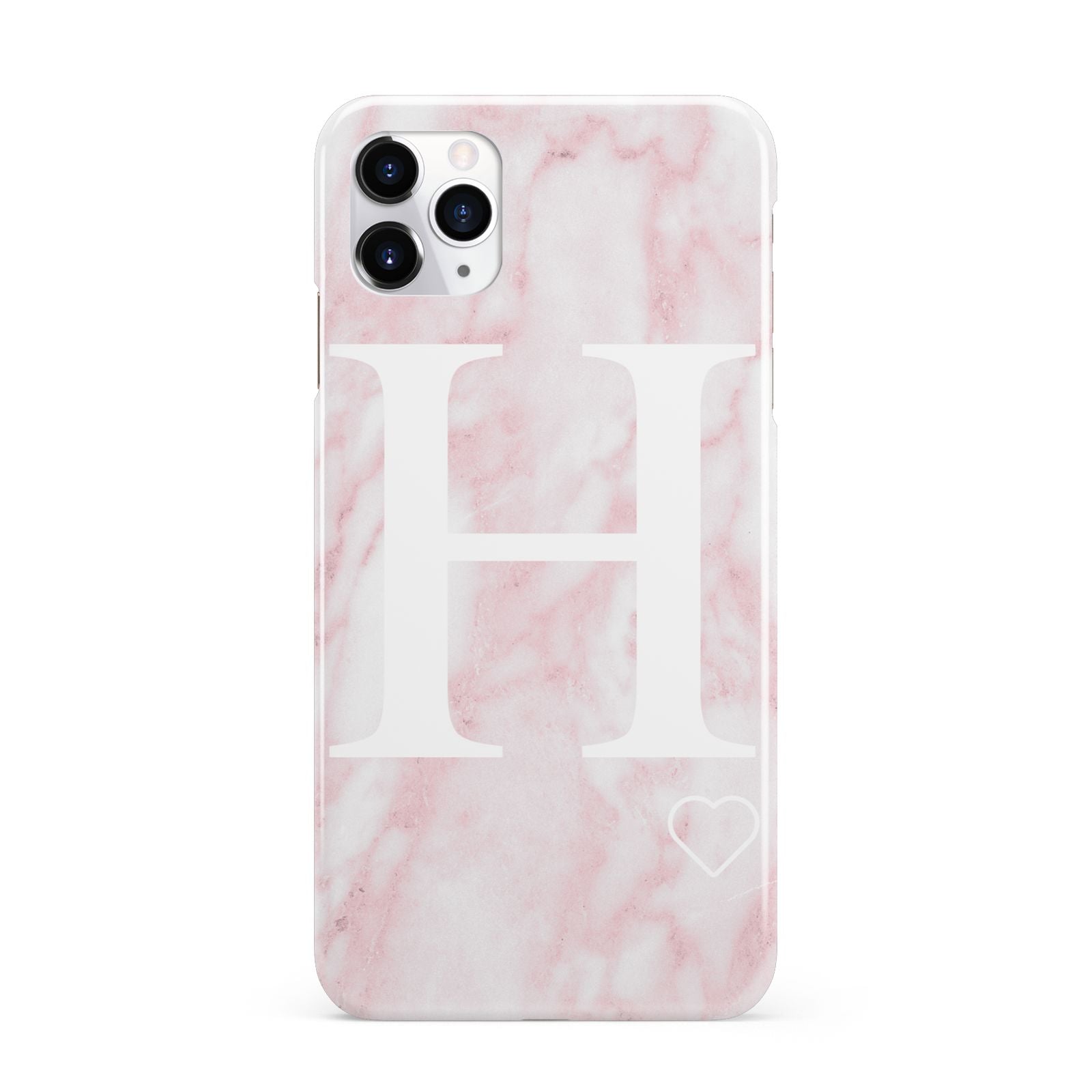 Blush Marble Custom Initial Personalised iPhone 11 Pro Max 3D Snap Case