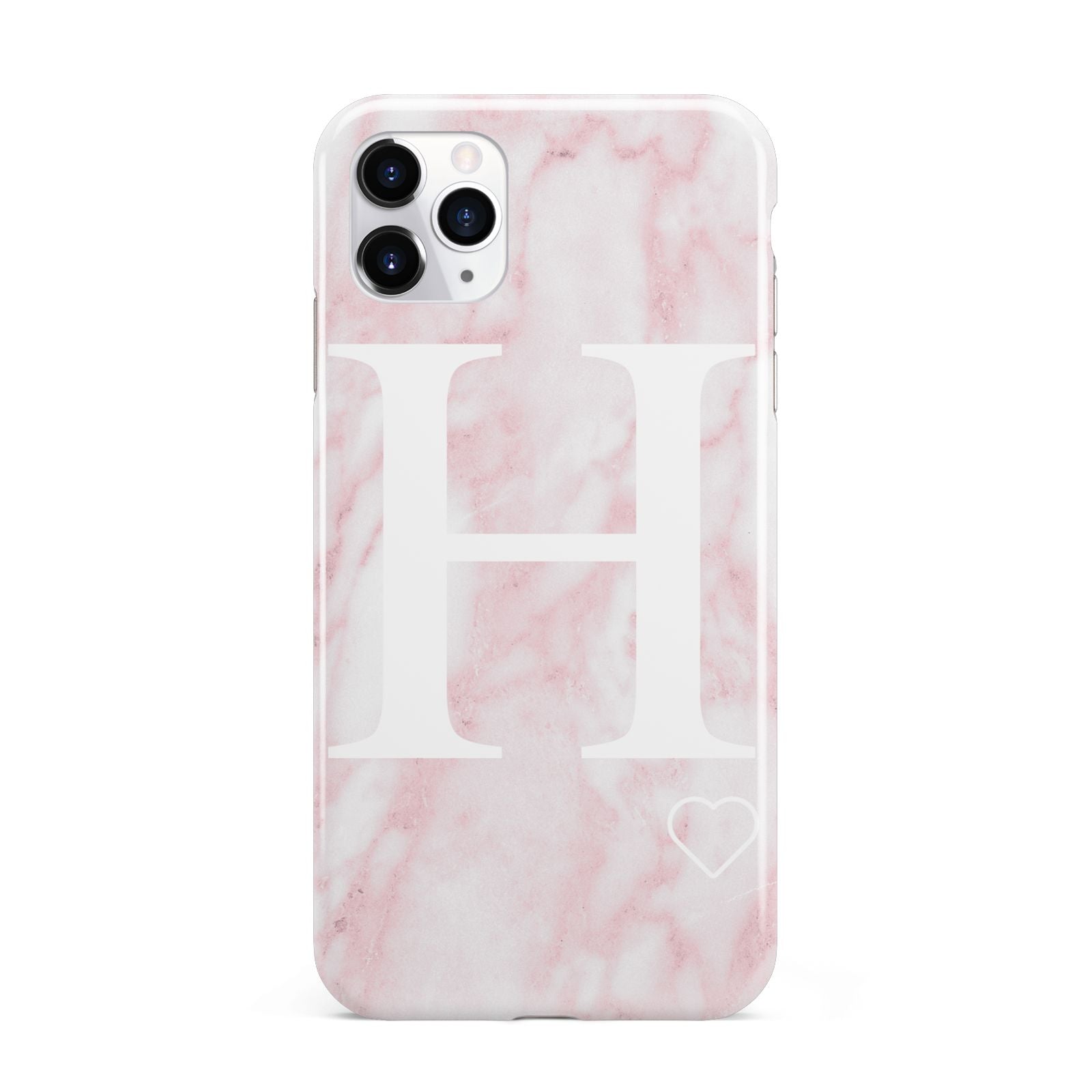 Blush Marble Custom Initial Personalised iPhone 11 Pro Max 3D Tough Case