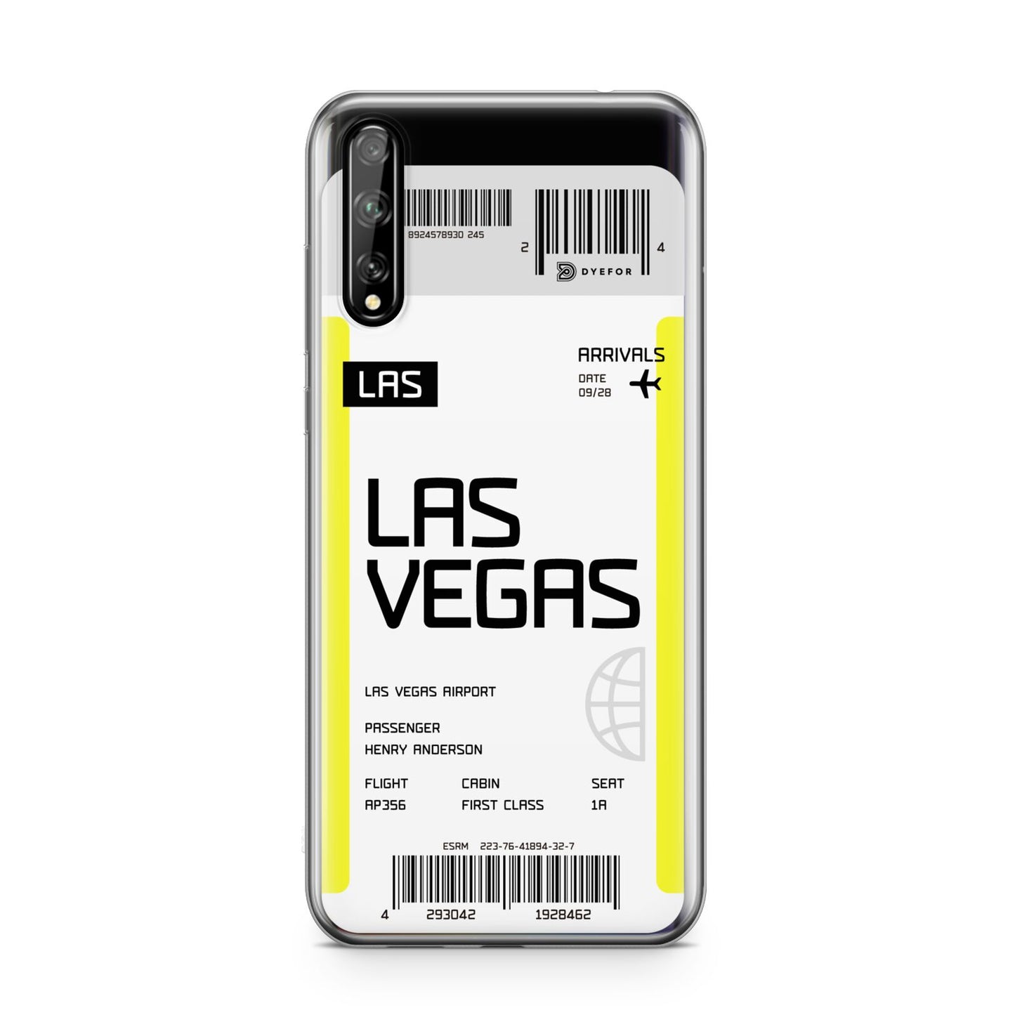 Boarding Pass Huawei Enjoy 10s Phone Case