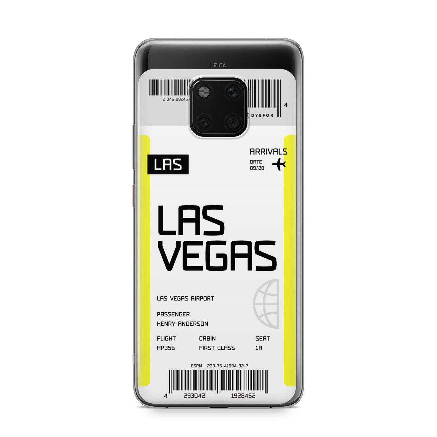 Boarding Pass Huawei Mate 20 Pro Phone Case