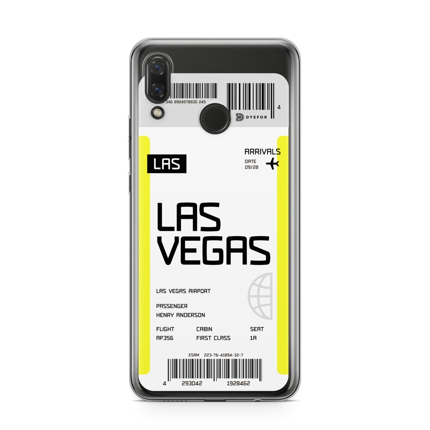 Boarding Pass Huawei Nova 3 Phone Case