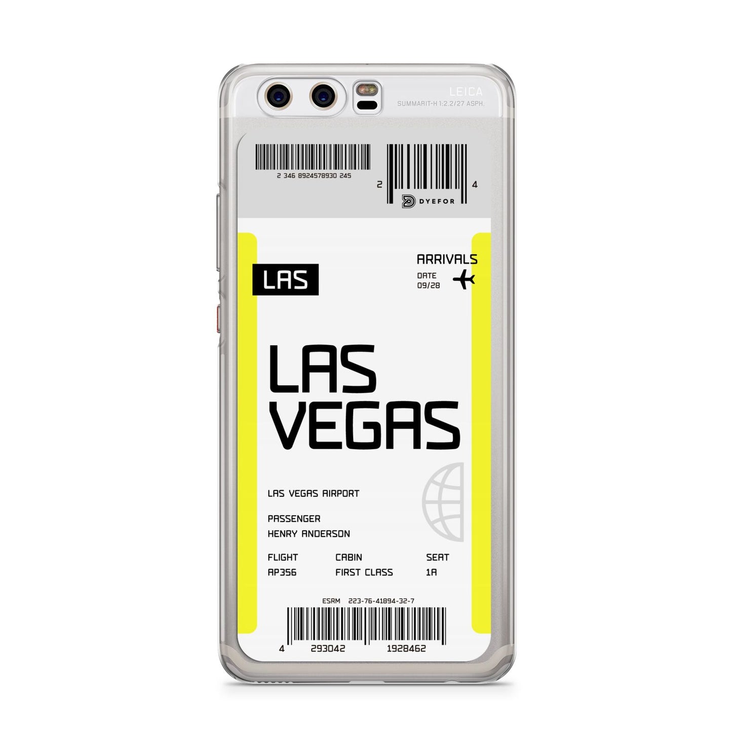 Boarding Pass Huawei P10 Phone Case