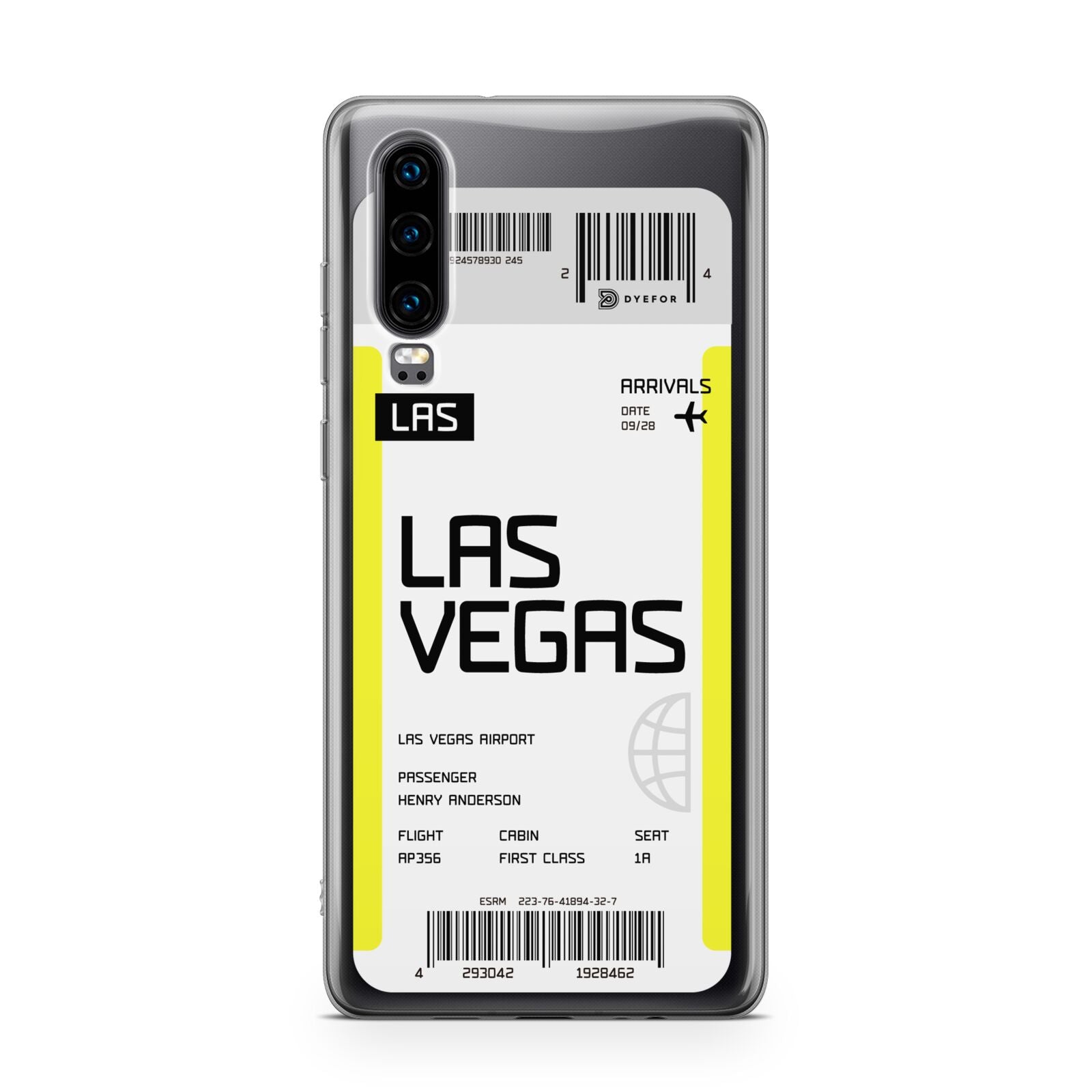 Boarding Pass Huawei P30 Phone Case