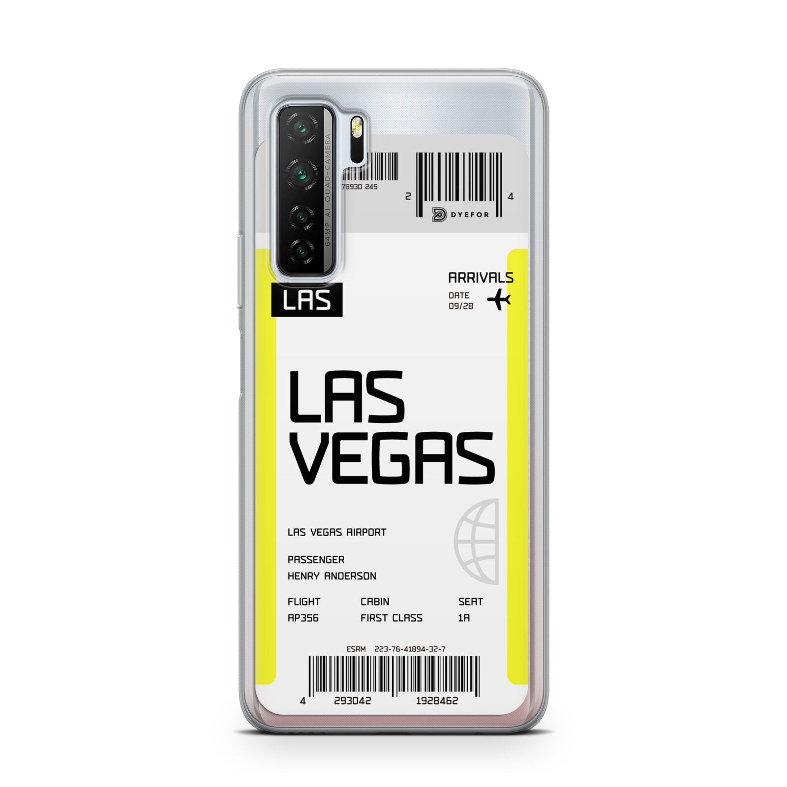 Boarding Pass Huawei P40 Lite 5G Phone Case