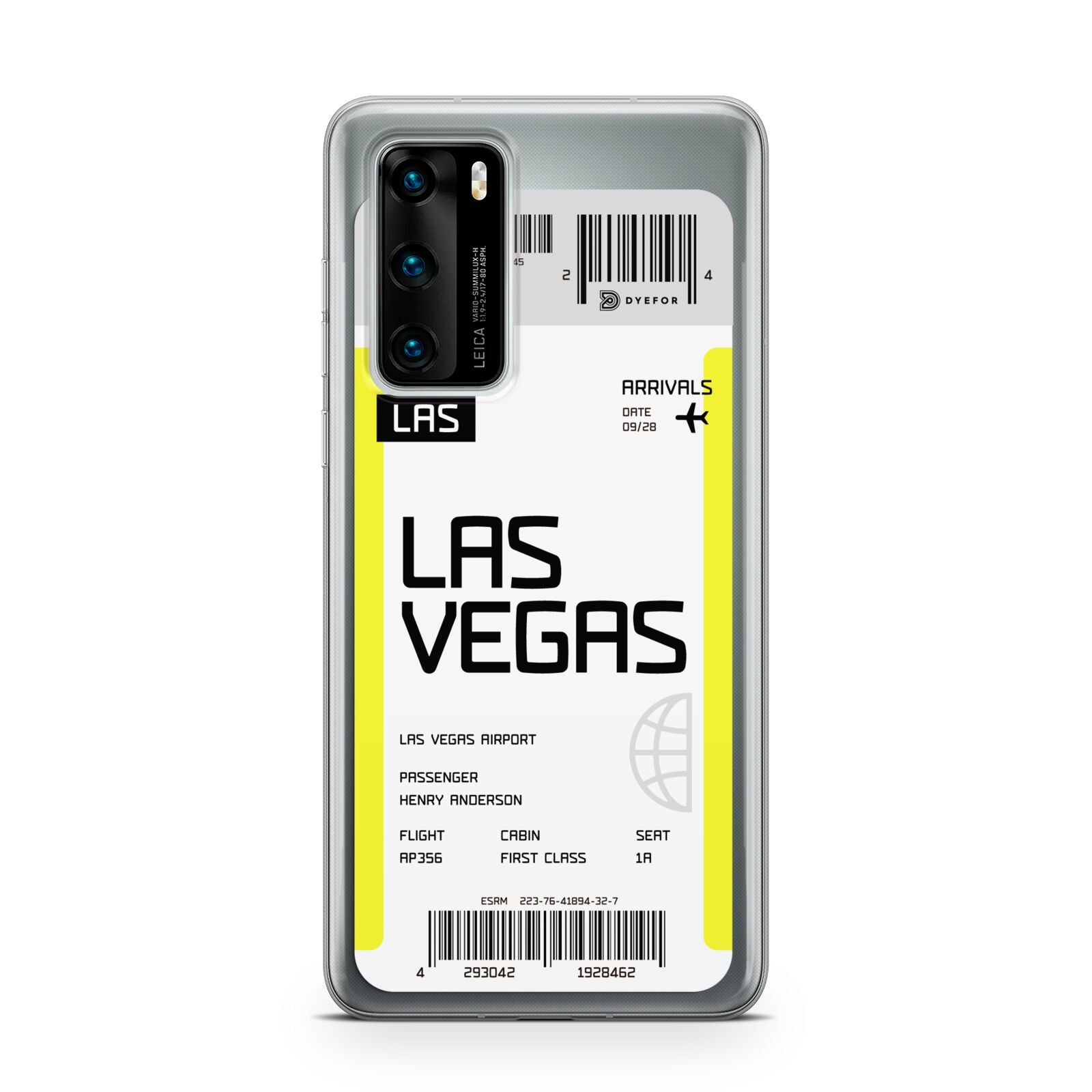 Boarding Pass Huawei P40 Phone Case