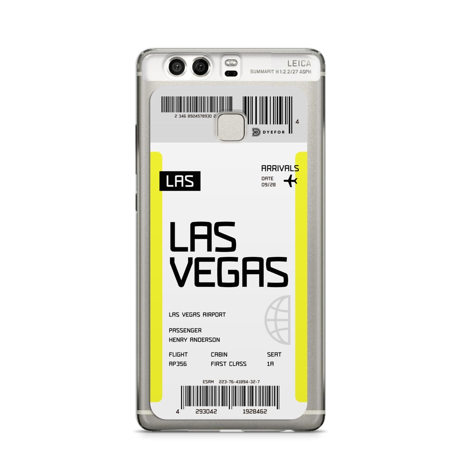 Boarding Pass Huawei P9 Case