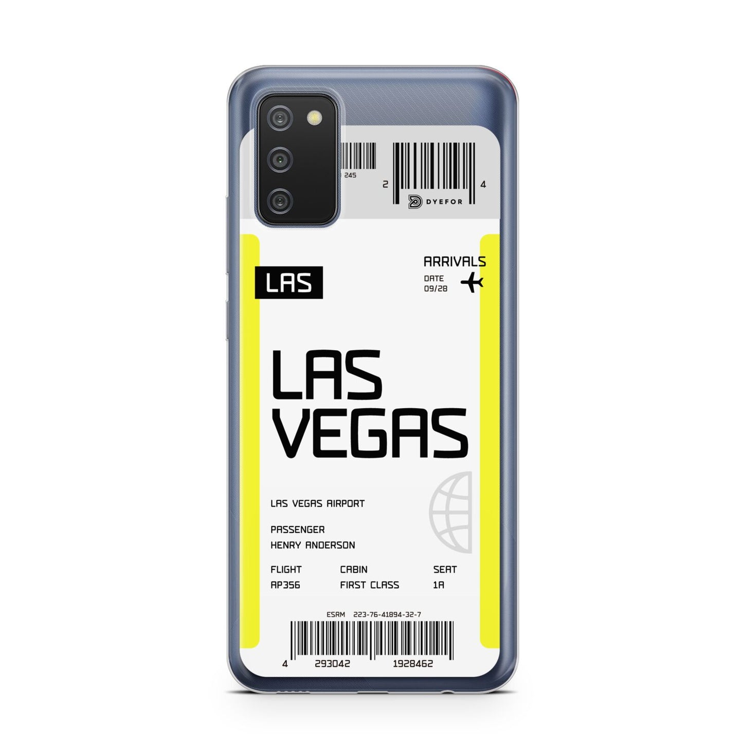 Boarding Pass Samsung A02s Case