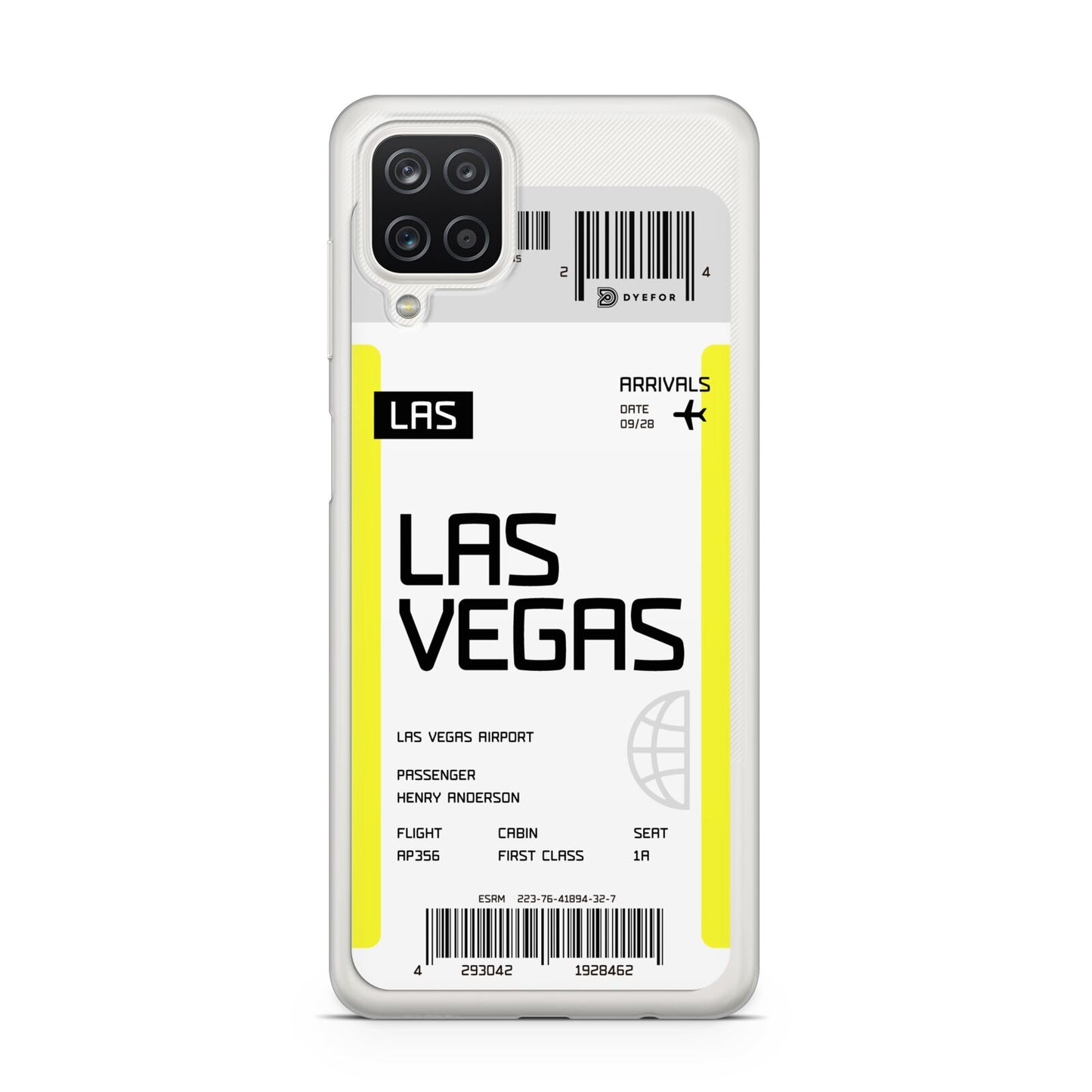 Boarding Pass Samsung A12 Case