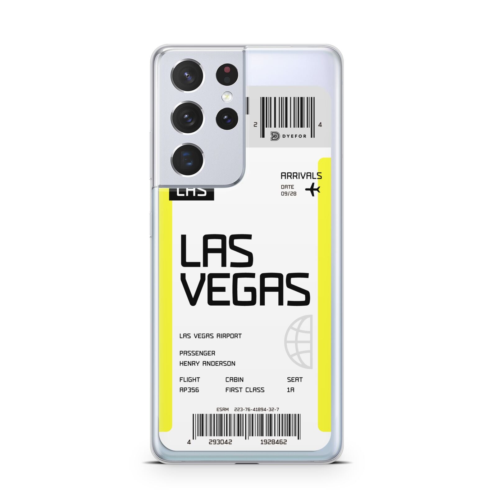 Boarding Pass Samsung S21 Ultra Case