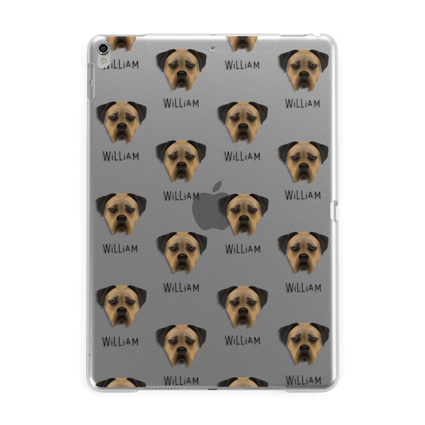 Boerboel Icon with Name Apple iPad Silver Case