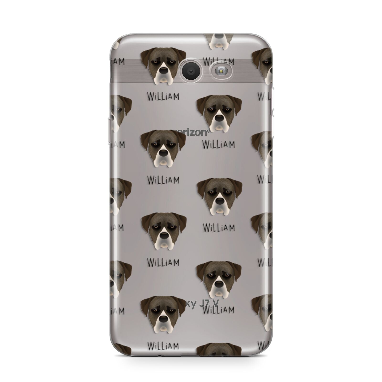 Boerboel Icon with Name Samsung Galaxy J7 2017 Case