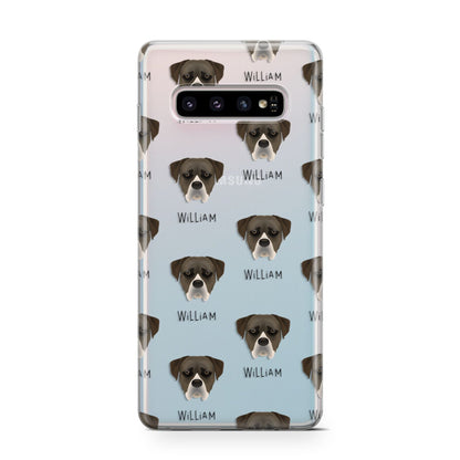 Boerboel Icon with Name Samsung Galaxy S10 Case