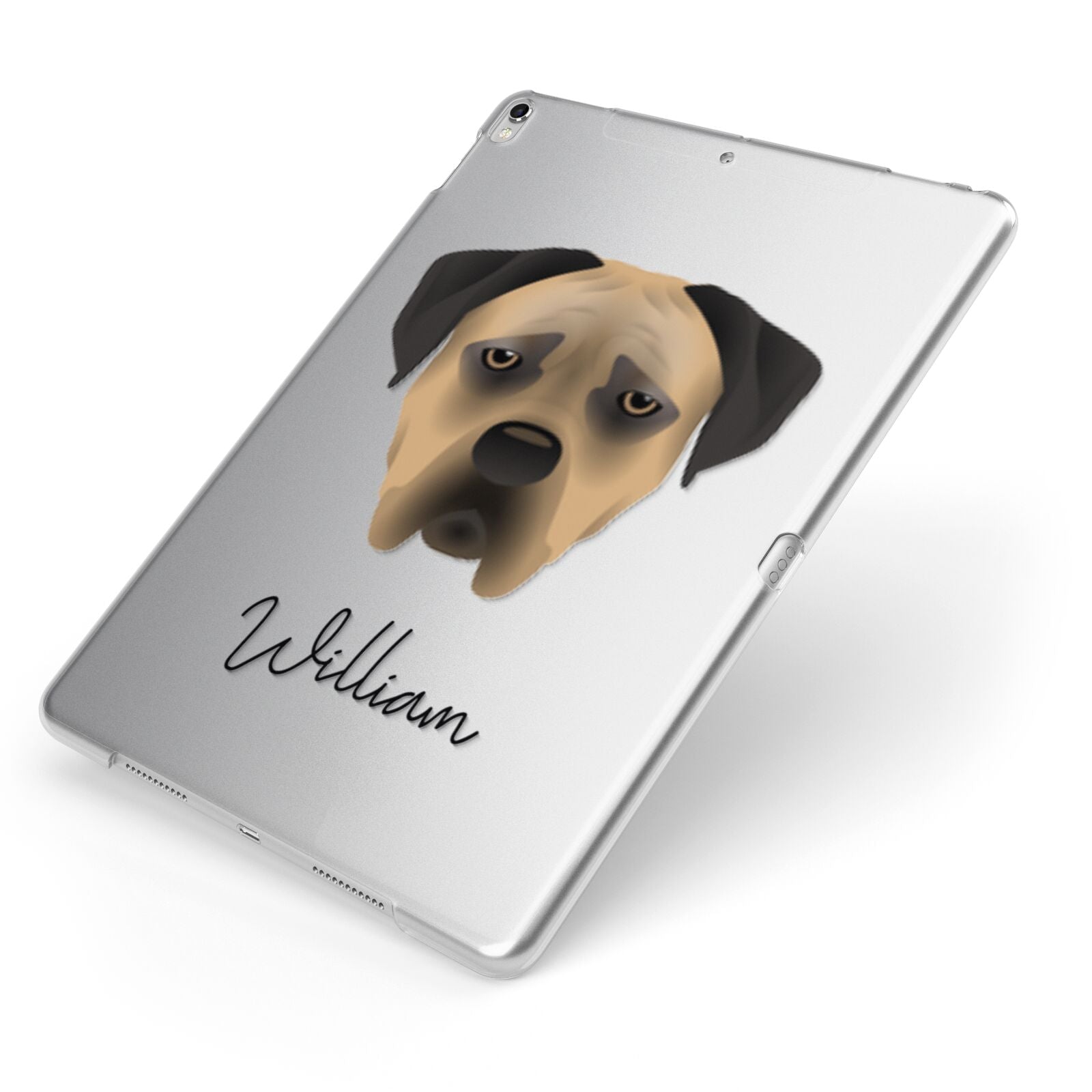 Boerboel Personalised Apple iPad Case on Silver iPad Side View