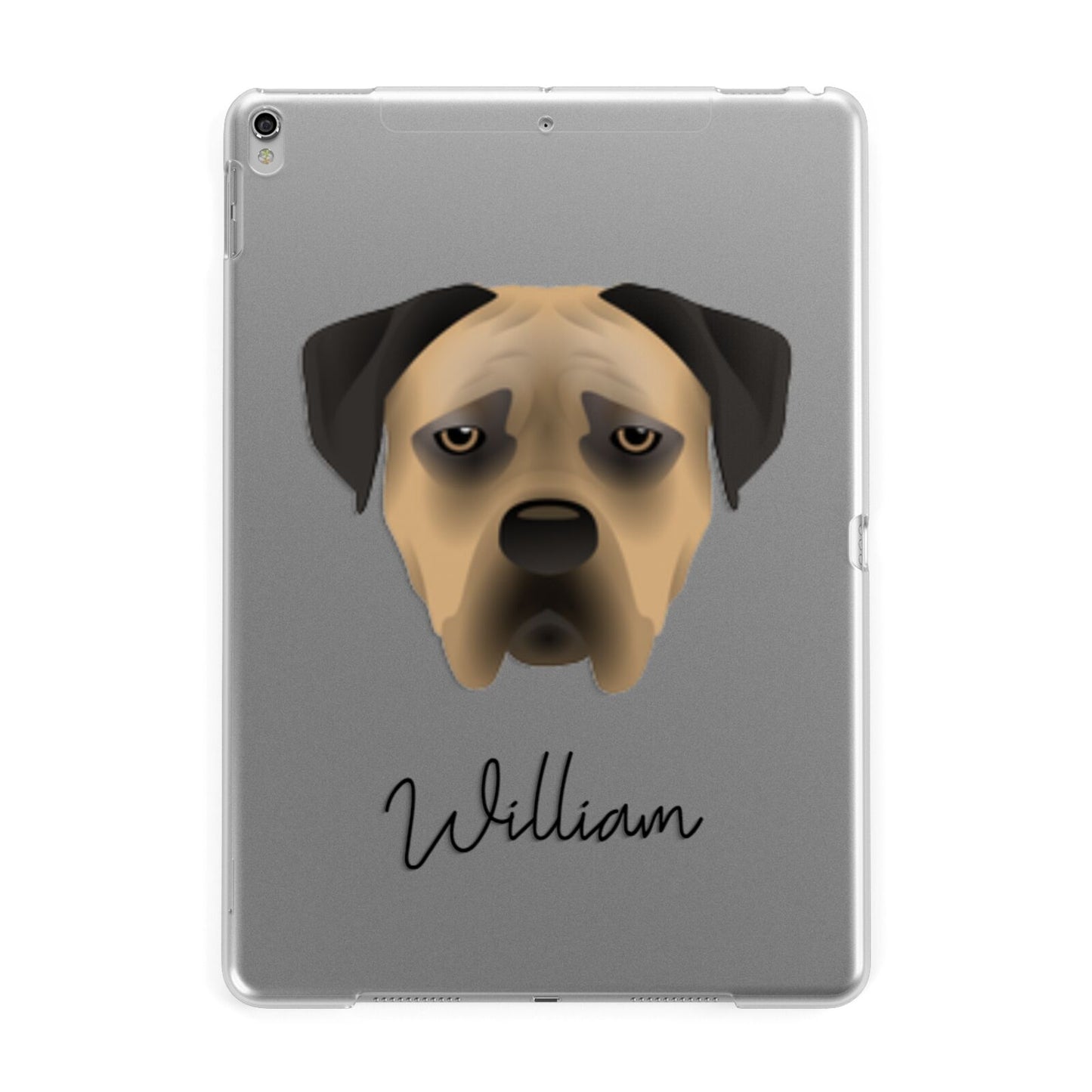 Boerboel Personalised Apple iPad Silver Case