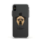 Boerboel Personalised Apple iPhone Xs Impact Case White Edge on Black Phone