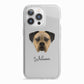 Boerboel Personalised iPhone 13 Pro TPU Impact Case with White Edges