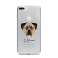 Boerboel Personalised iPhone 7 Plus Bumper Case on Silver iPhone