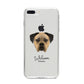 Boerboel Personalised iPhone 8 Plus Bumper Case on Silver iPhone