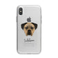 Boerboel Personalised iPhone X Bumper Case on Silver iPhone Alternative Image 1