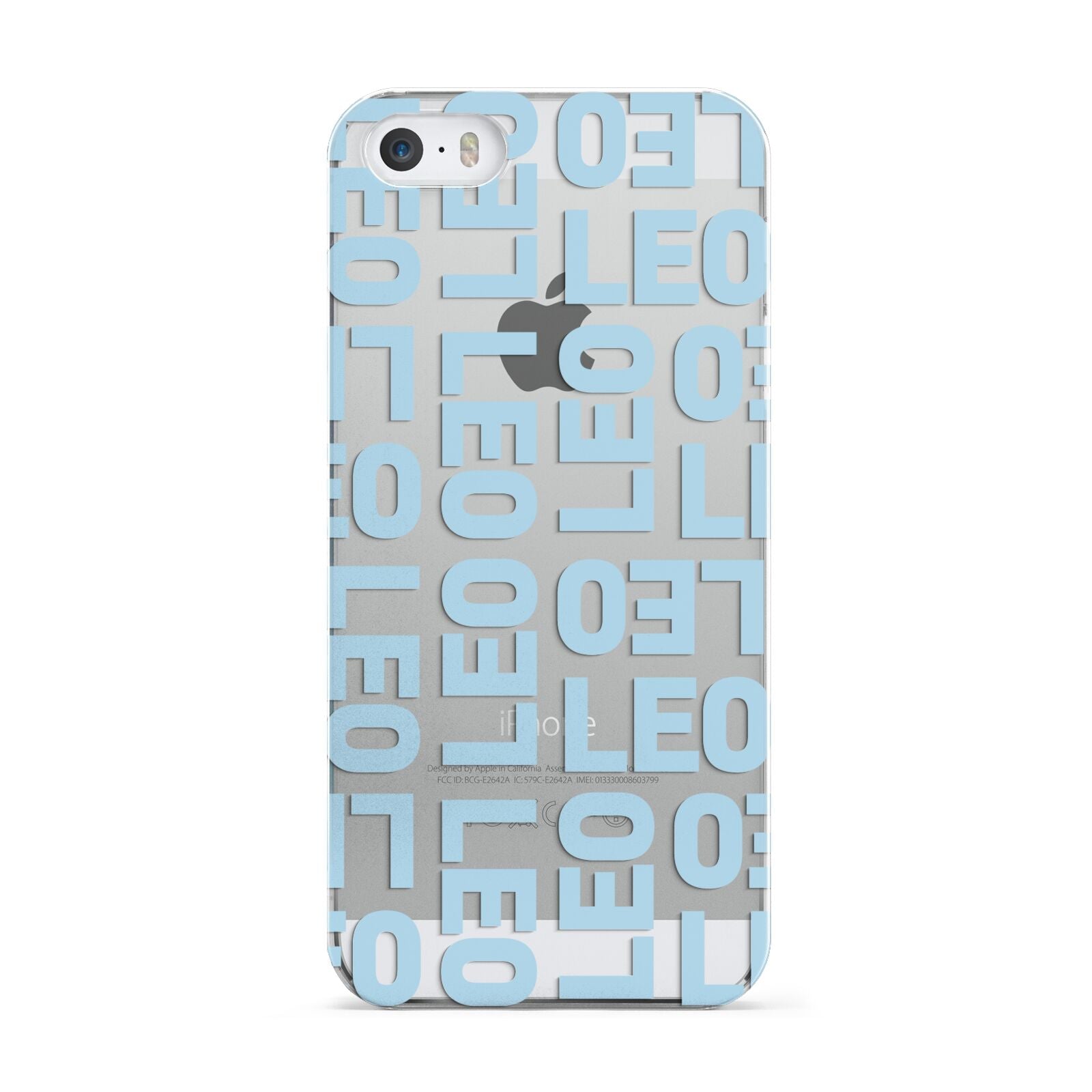 Bold Blue Block Names Apple iPhone 5 Case